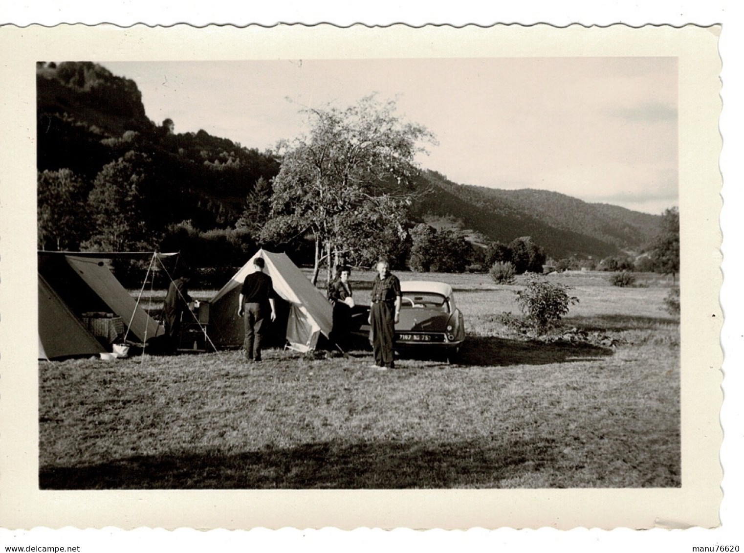 Ref 1 - Photo : Camping A Bussang , Vosges (lieu à Vérifier)  - France . - Europa