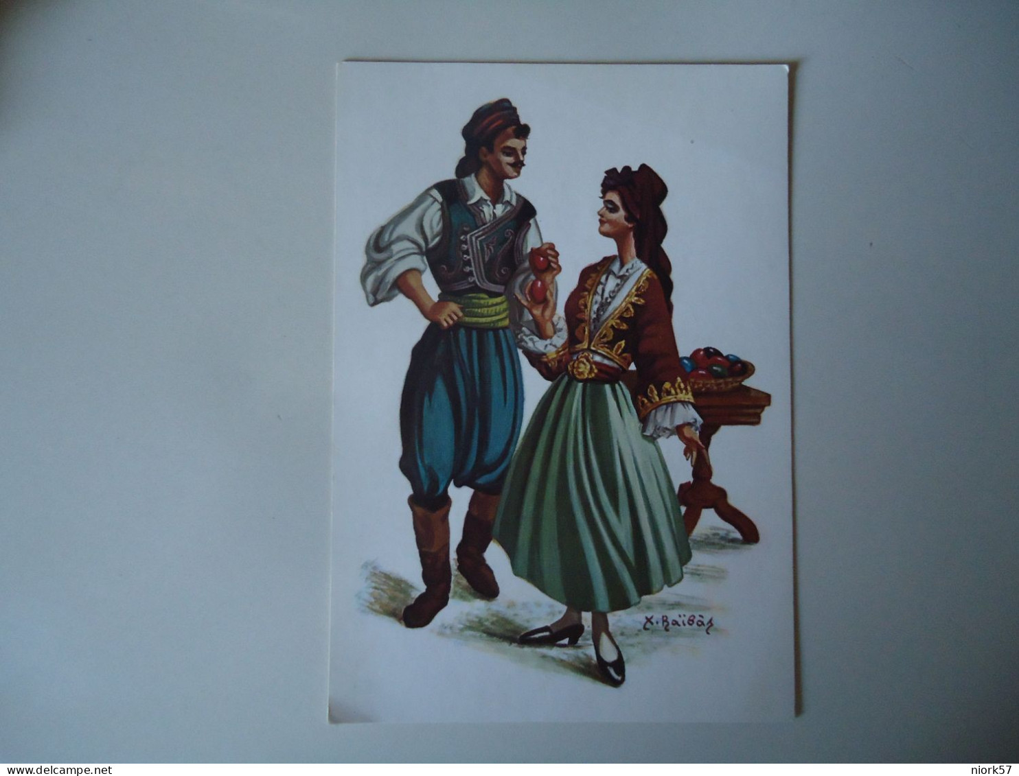 GREECE  POSTCARDS  ΚΟΥΣΤΟΥΜΙΑ ΠΑΡΑΔΟΣΙΑΚΑ ΠΑΣΧΑ   FOR MORE PURCHASES 10% DISCOUNT - Grèce