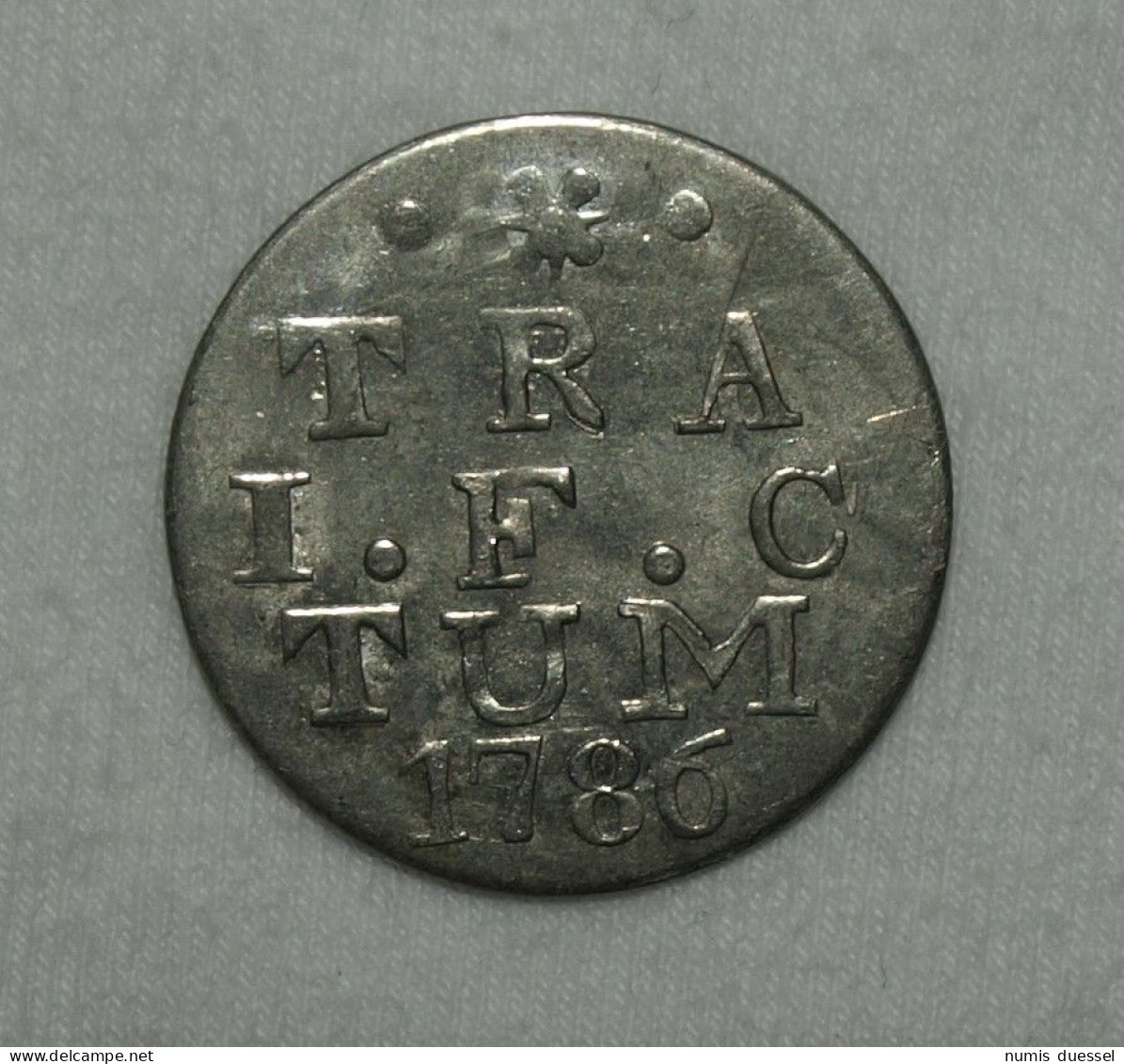 Silber/Silver Niederlande/Netherlands Utrecht, 1786, 2 Stuivers VZ/XF Siehe Text Unten/See Text Bellow - Colonias