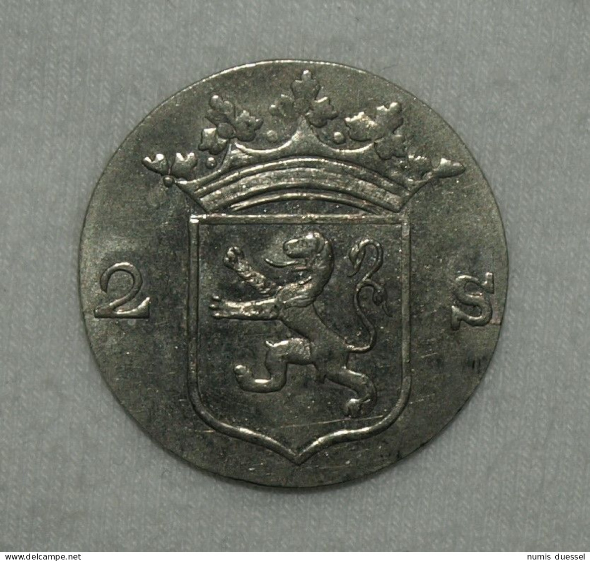 Silber/Silver Niederlande/Netherlands Utrecht, 1786, 2 Stuivers VZ/XF Siehe Text Unten/See Text Bellow - Colonie