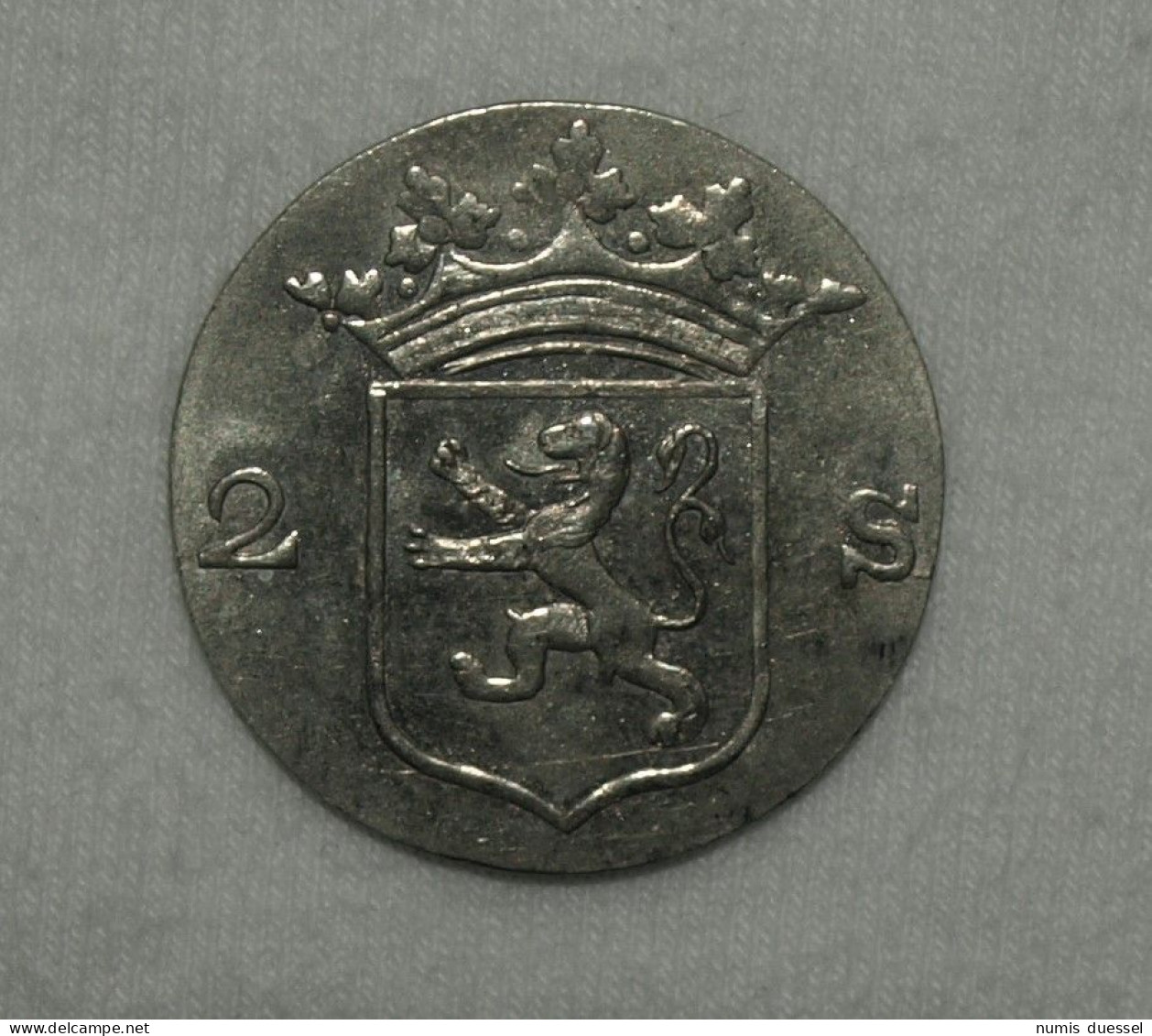Silber/Silver Niederlande/Netherlands Utrecht, 1786, 2 Stuivers VZ/XF Siehe Text Unten/See Text Bellow - Kolonien