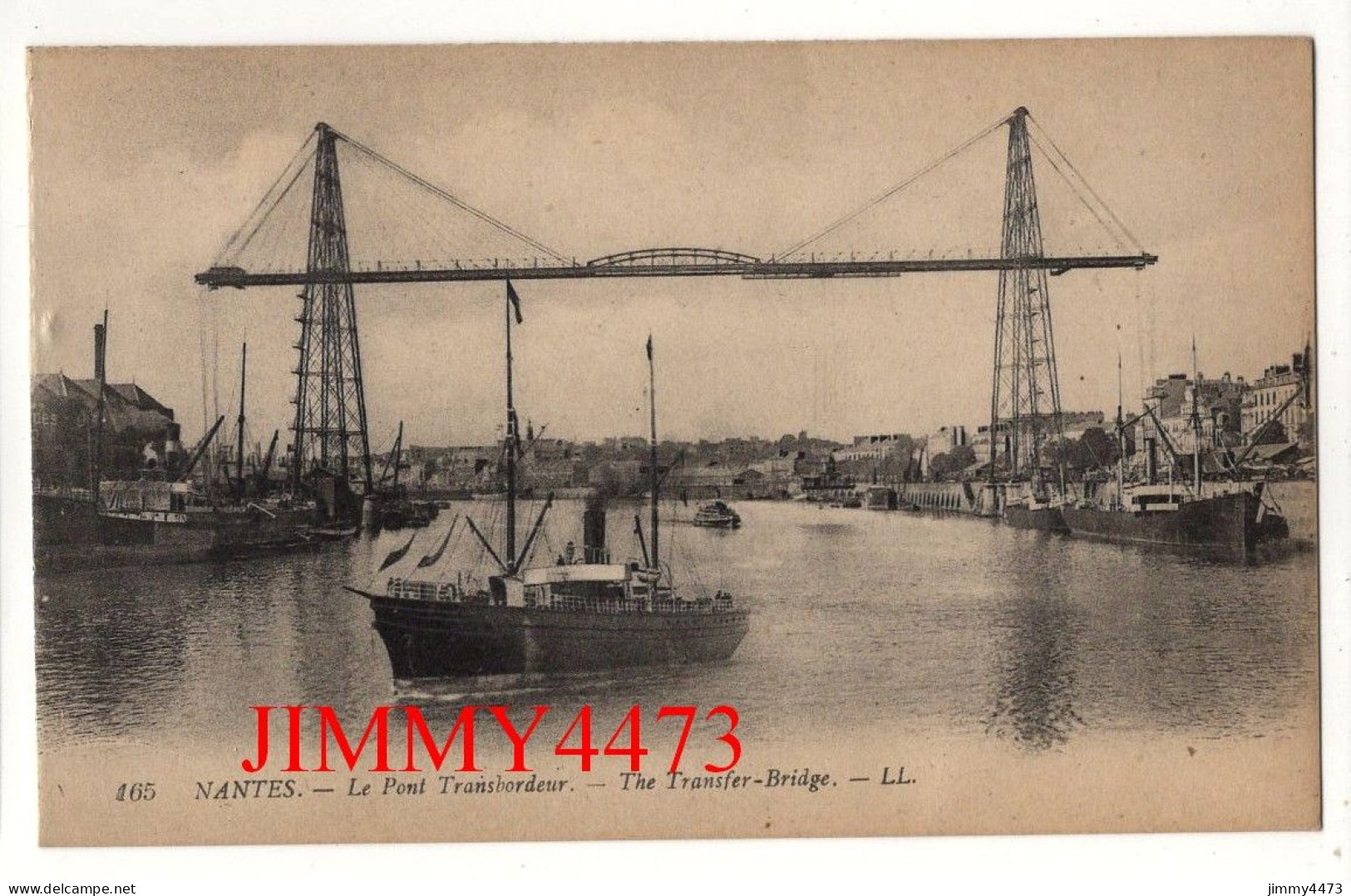 CPA - NANTES - Le Pont Transbordeur - The Transfer-Bridge - N° 465 - L L - Lévy Fils Et Cie Paris - Nantes