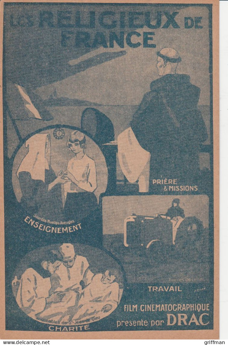 LES RELIGIEUX DE FRANCE FILM CINEMATOGRAPHIQUE PRESENTE PAR DRAC CHARITE TRAVAIL ENSEIGNEMENT PRIERE & MISSIONS TBE - Other & Unclassified