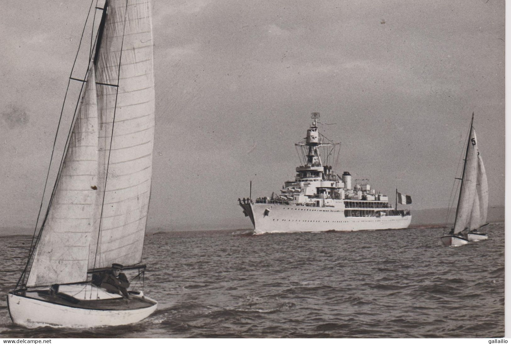 PHOTO PRESSE LE CROISEUR JEANNE D'ARC A D P PHOTO FORMAT 18 X 13 CMS - Boats