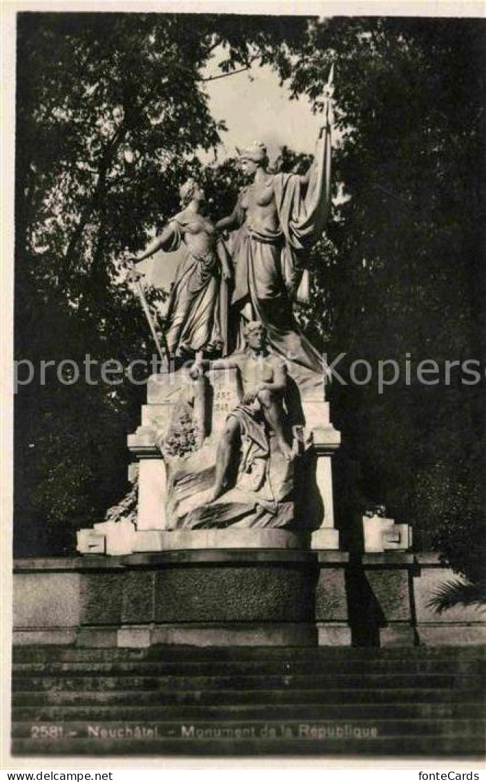 12658253 Neuchatel NE Monument De La Republique  Neuchatel - Sonstige & Ohne Zuordnung