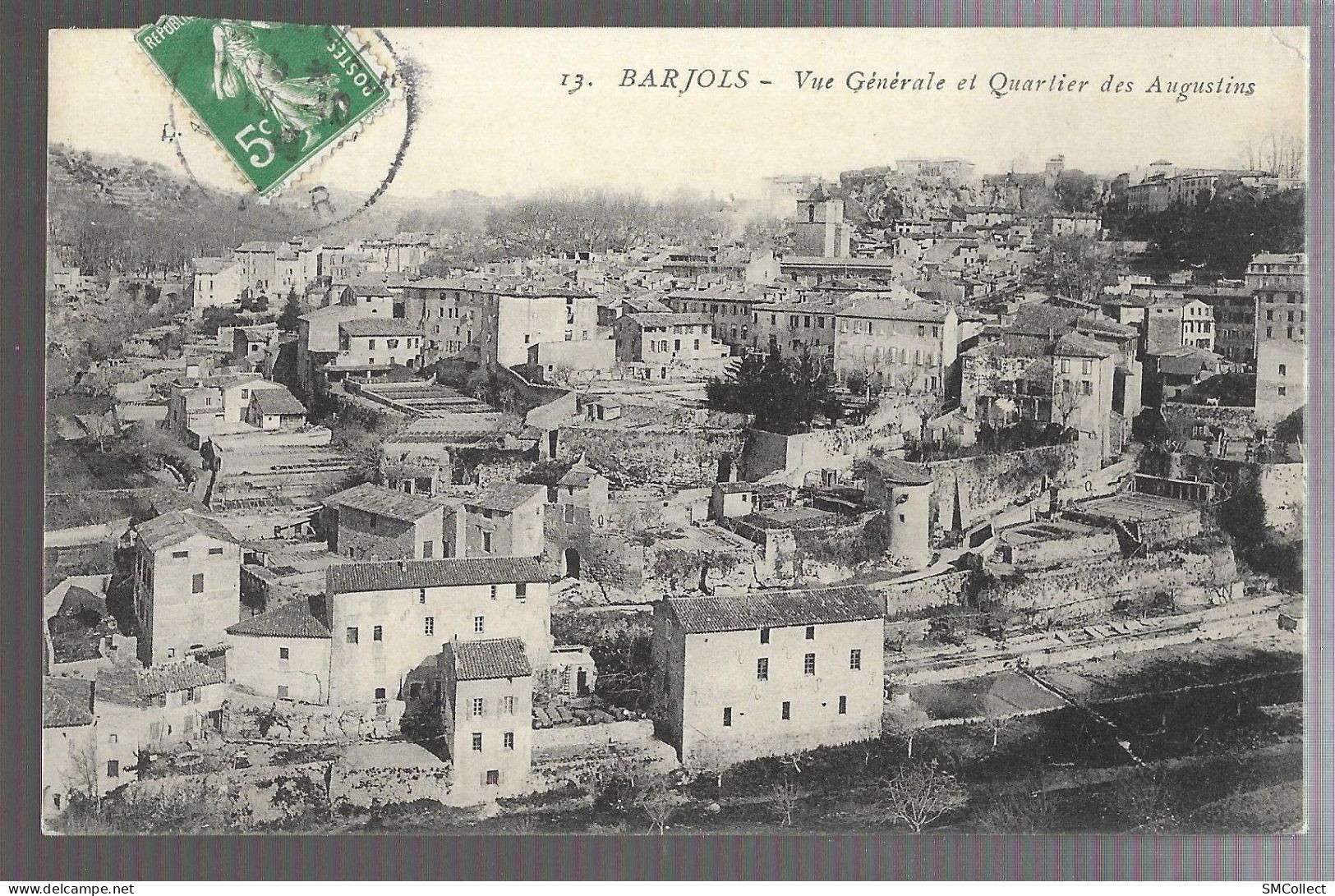 Barjols, Vue Générale Et Quartier Des Augustins (A17p27) - Barjols