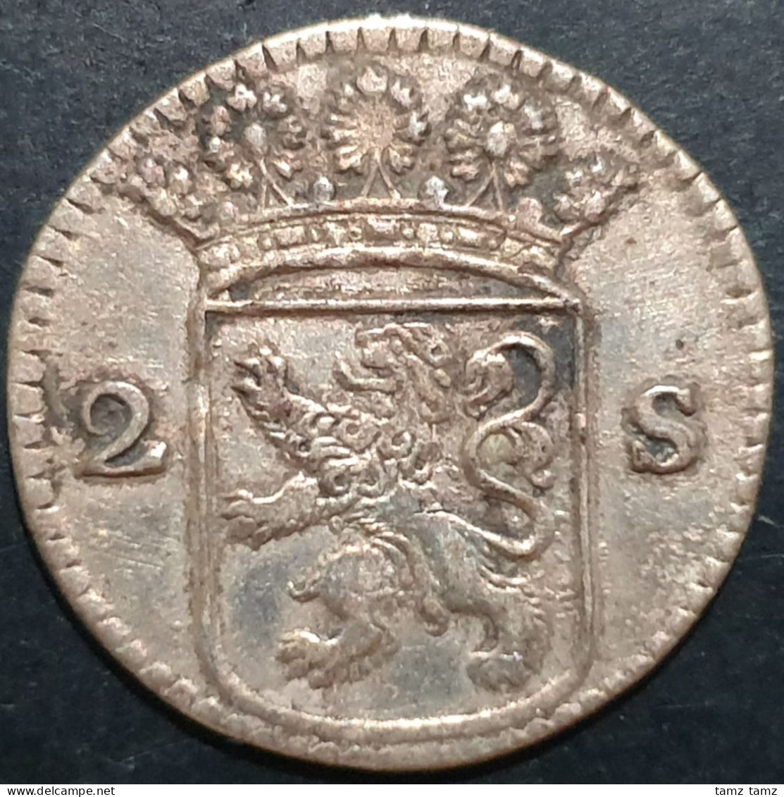 Provincial Dutch Netherlands Holland Hollandia 2 Stuiver 1730 Silver - Monete Provinciali
