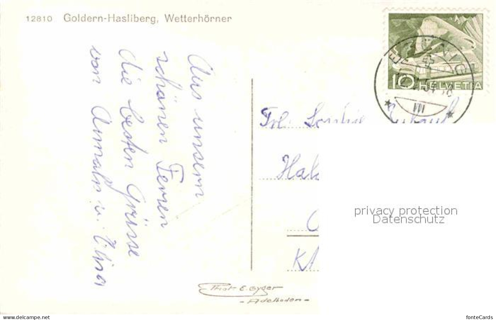 12657012 Goldern-Hasliberg Wetterhoerner  Goldern-Hasliberg - Other & Unclassified