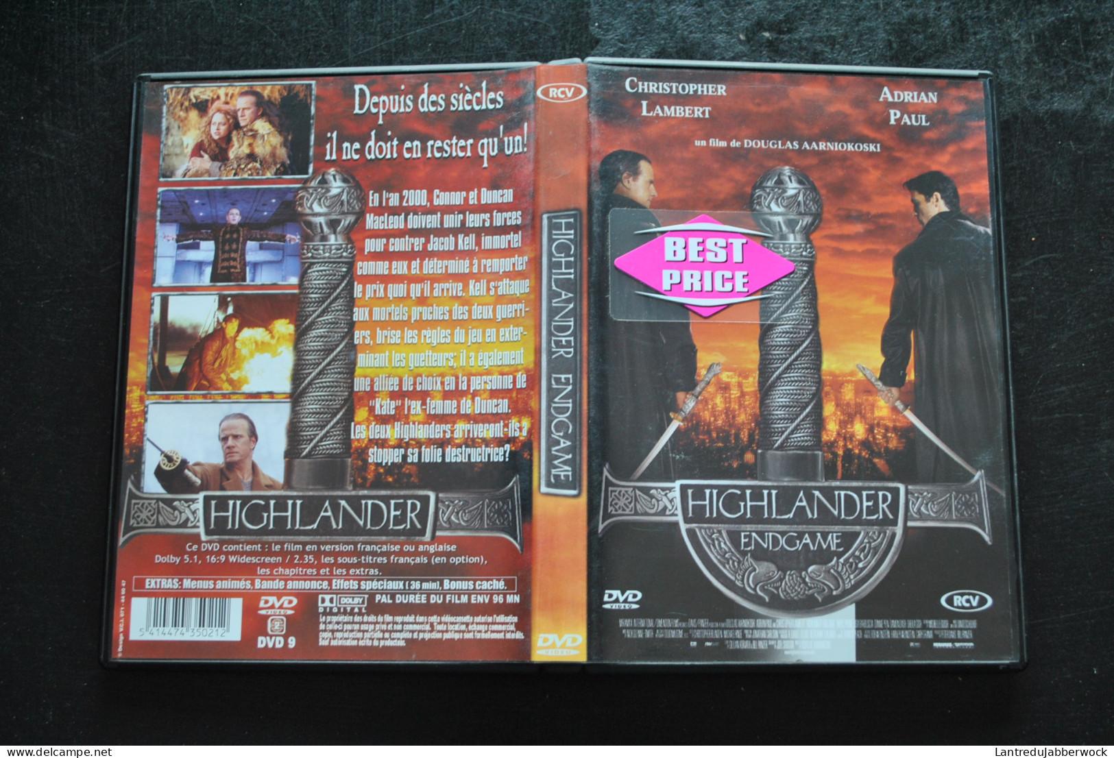 DVD HIGHLANDER Endgame Adrian Paul Lambert TBE - Actie, Avontuur