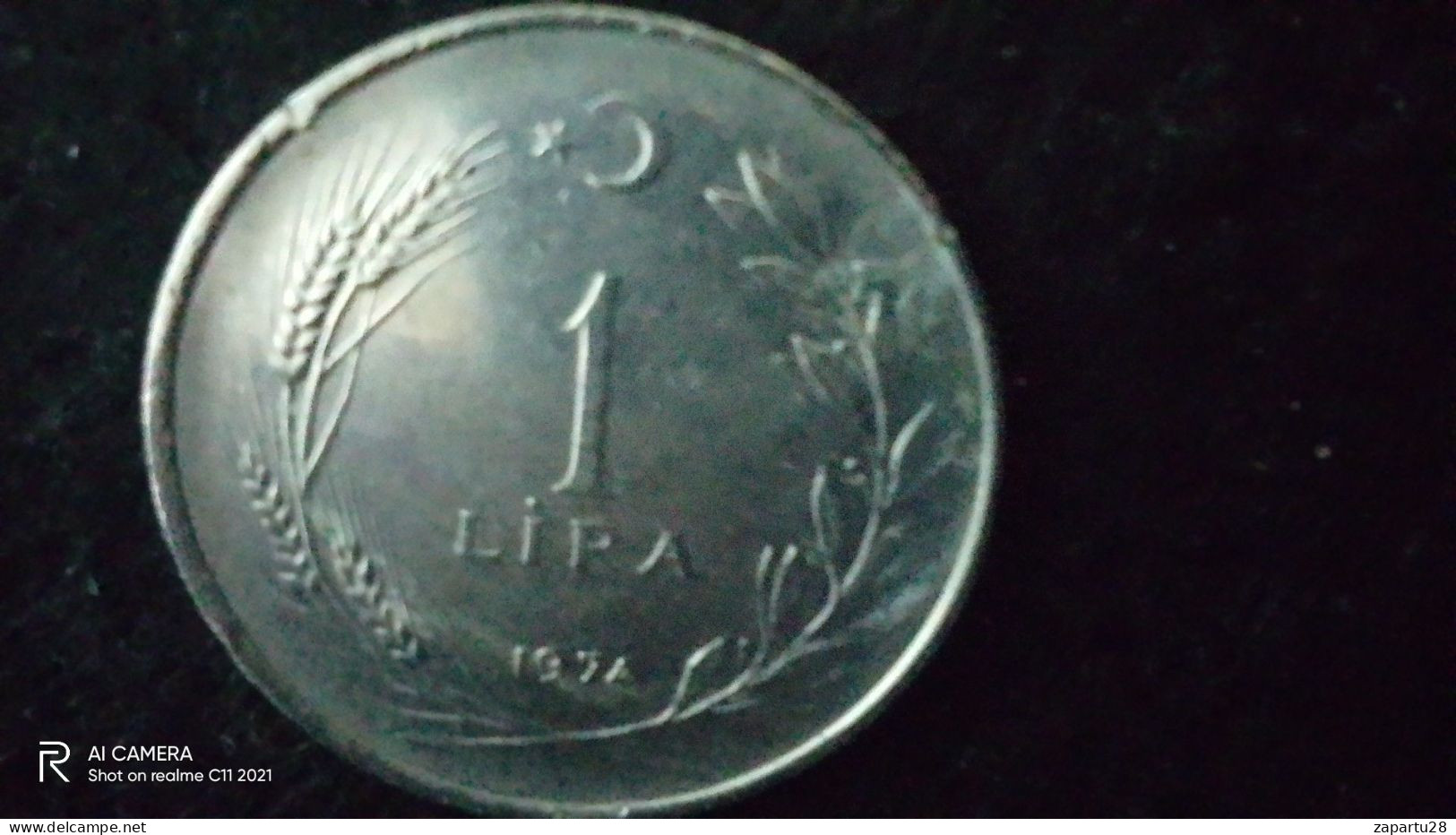 TÜRKİYE - 1974-   1  LİRA     - XF-   YÜKSEK KATALOG DEĞERİ - Turkije