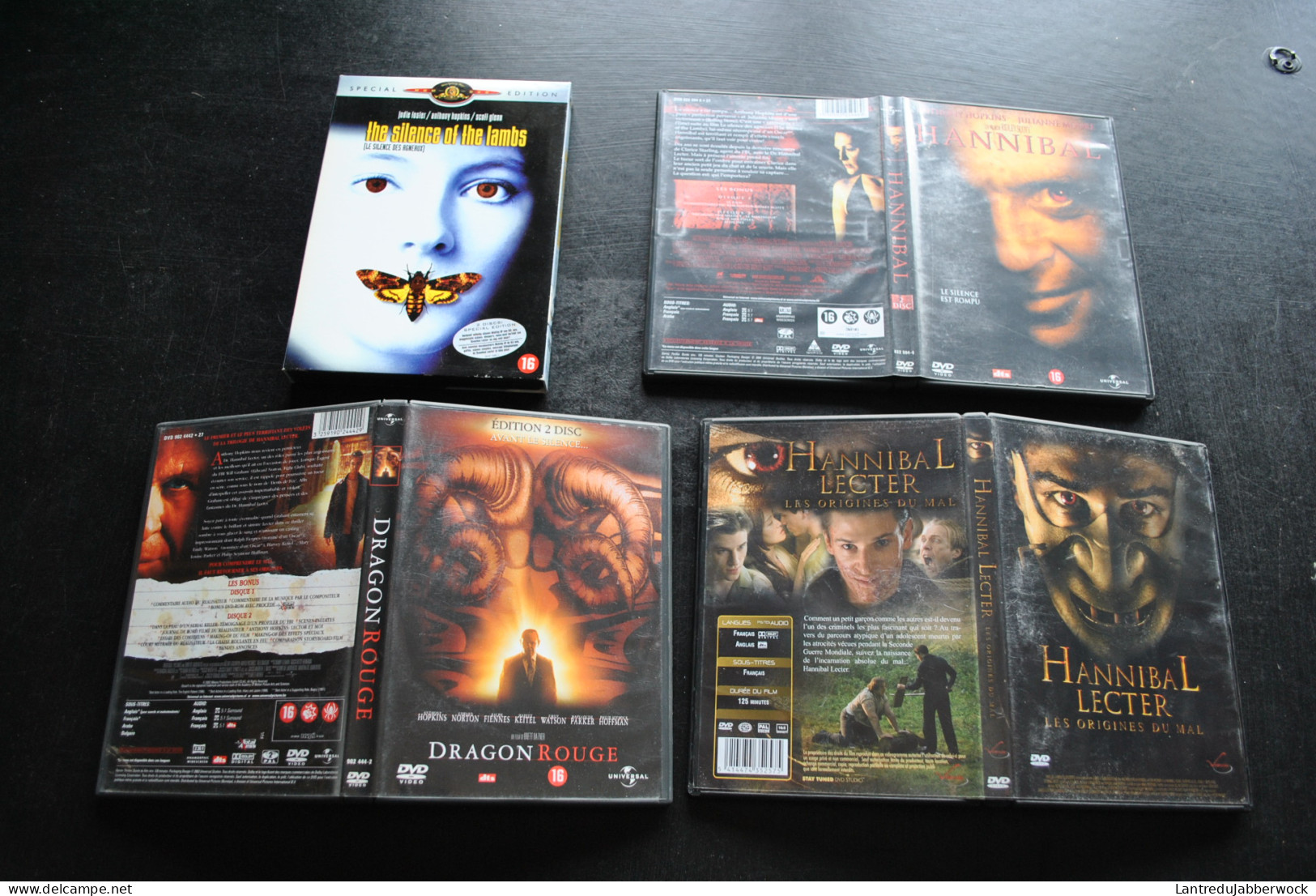 4 DVD Le Silence Des Agneaux Hannibal Lecter Dragon Rouge Hopkins - Actie, Avontuur