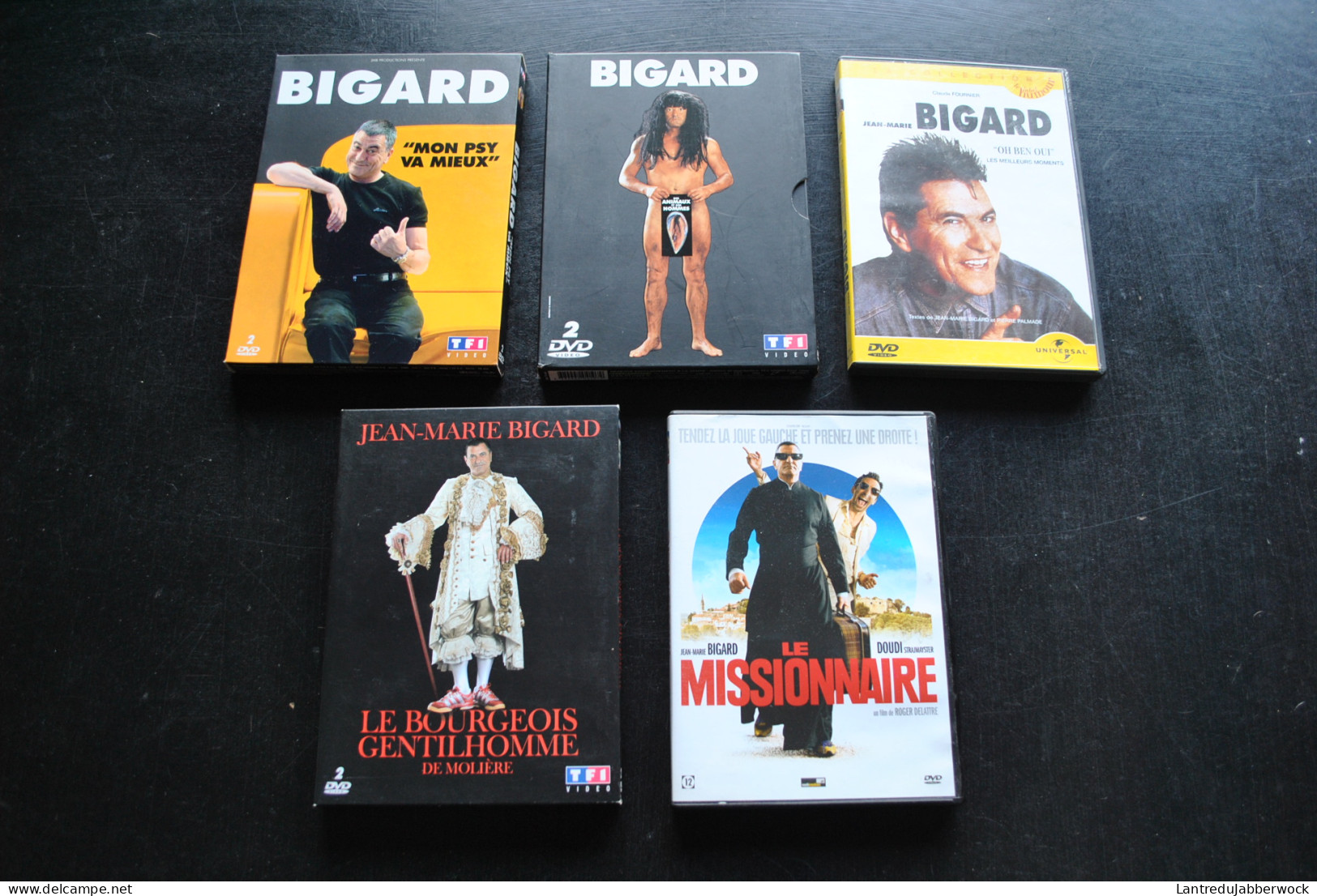 5 DVD BIGARD Le Missionnaire Le Bourgeois Gentilhomme 3 One Man Show - Autres & Non Classés