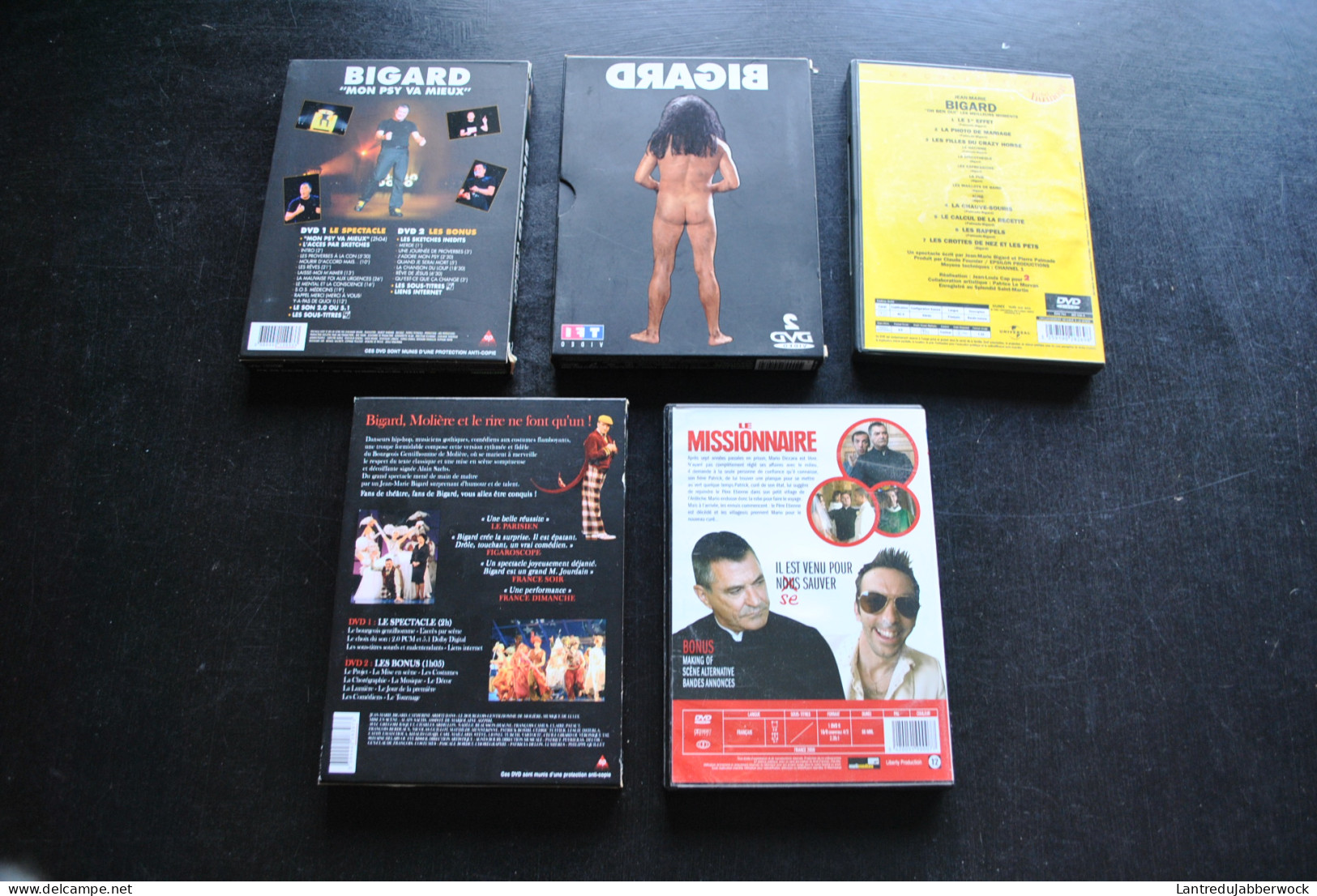 5 DVD BIGARD Le Missionnaire Le Bourgeois Gentilhomme 3 One Man Show - Autres & Non Classés