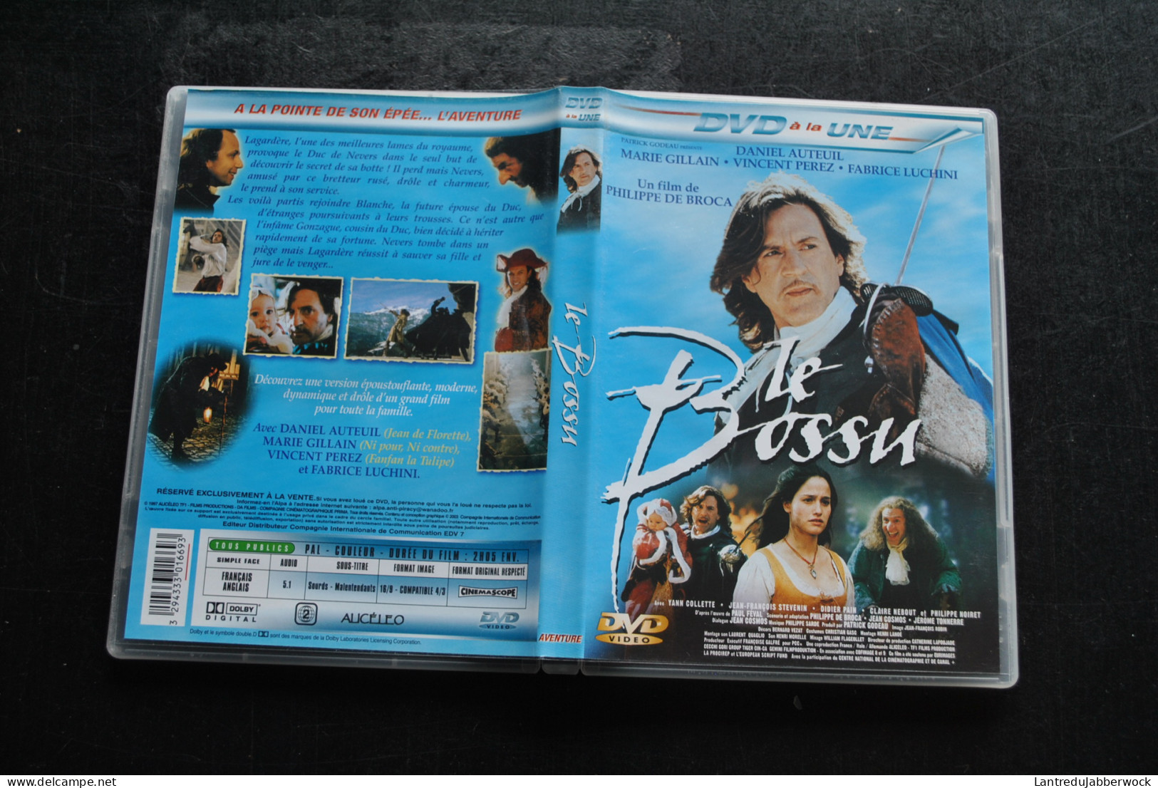 DVD Le Bossu Daniel Auteuil Marie Gillain Philippe De Broca Luccini - Klassiekers