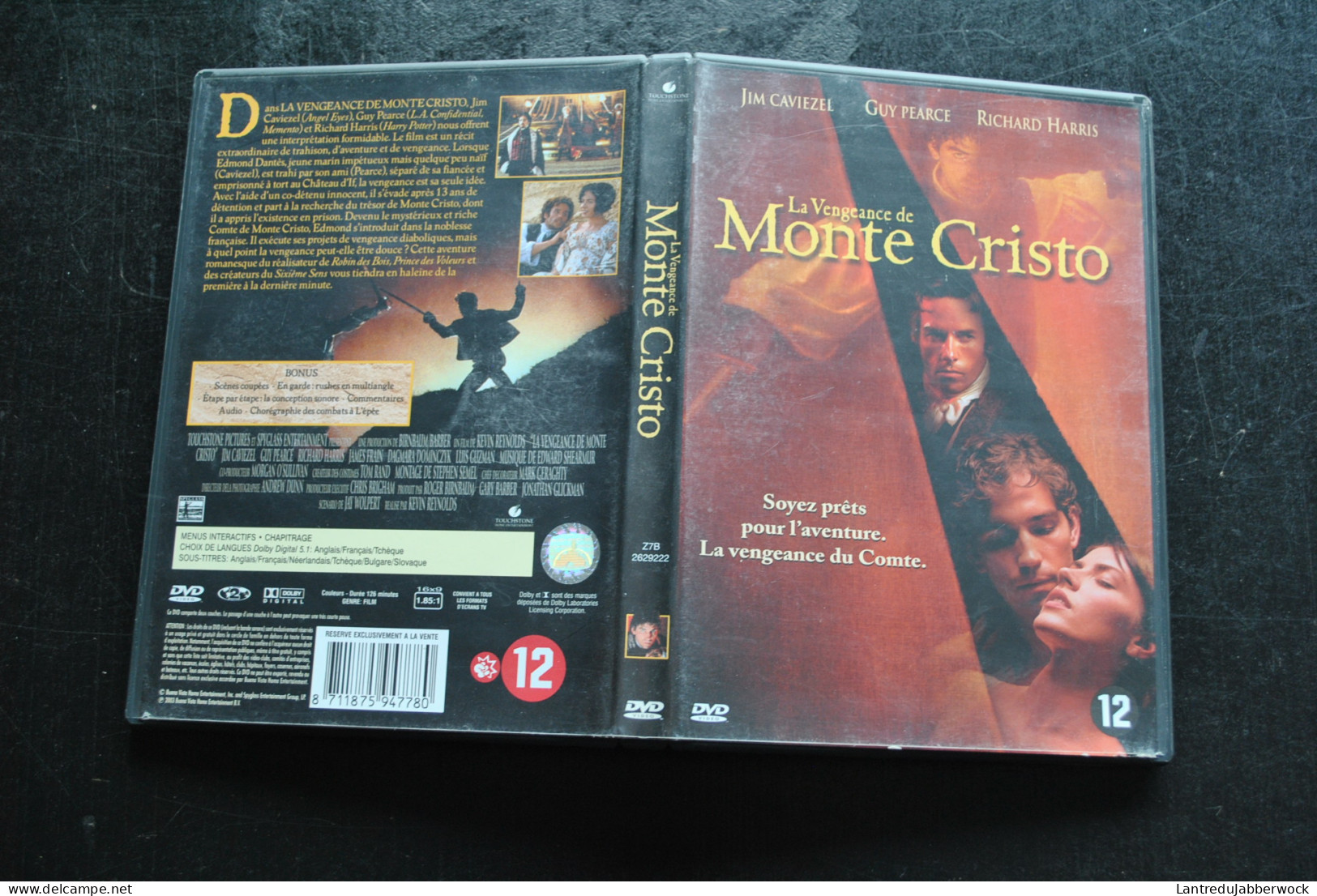 DVD La Vengeance De Monte Cristo Caniezel Kevin Reynolds - Klassiker