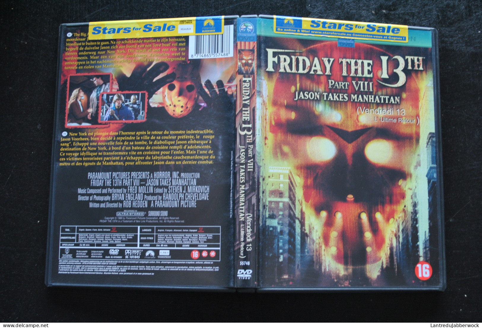 DVD Vendredi 13 L'ultime Retour Part VIII Friday The 13th Jason - Horreur