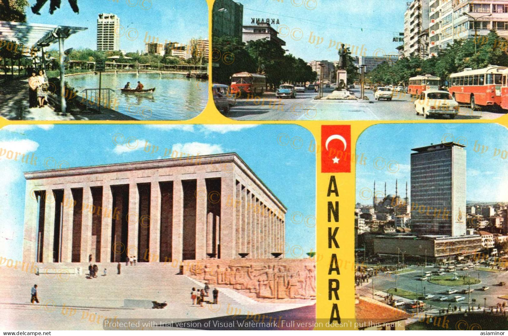 Postcard - 1970/80 - 10x15 Cm. | Turkey, Ankara - Genclik Park - Yenişehir - Anıtkabir - Skyscraper * - Turquie