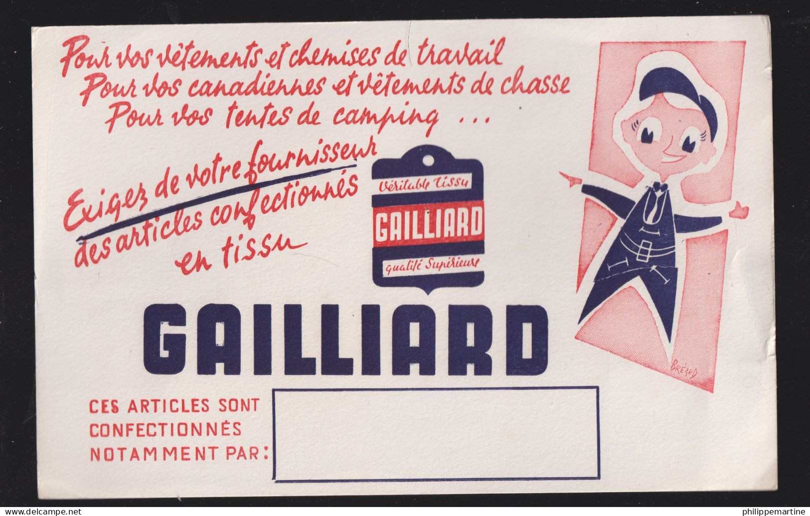 Buvard Gailliard - Tissu - Textile & Vestimentaire