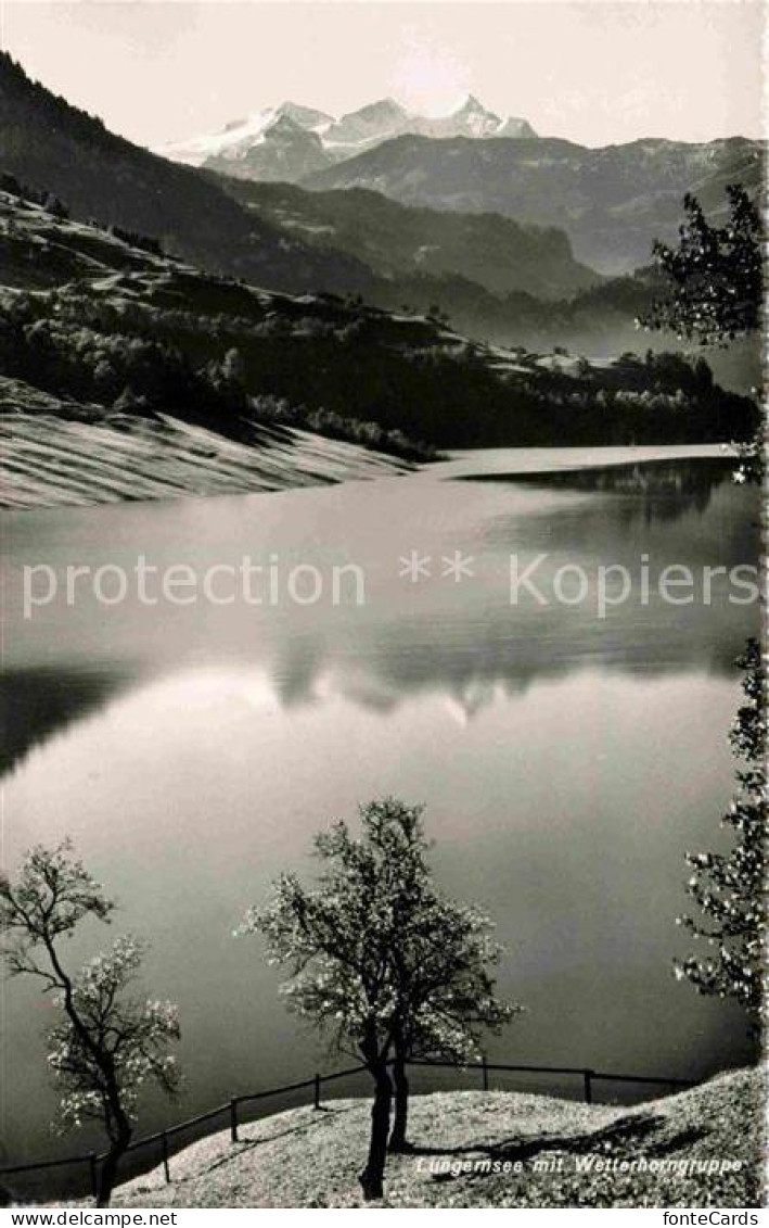 12653033 Lungern Lungernsee Mit Wetterhorngruppe Lungern - Autres & Non Classés