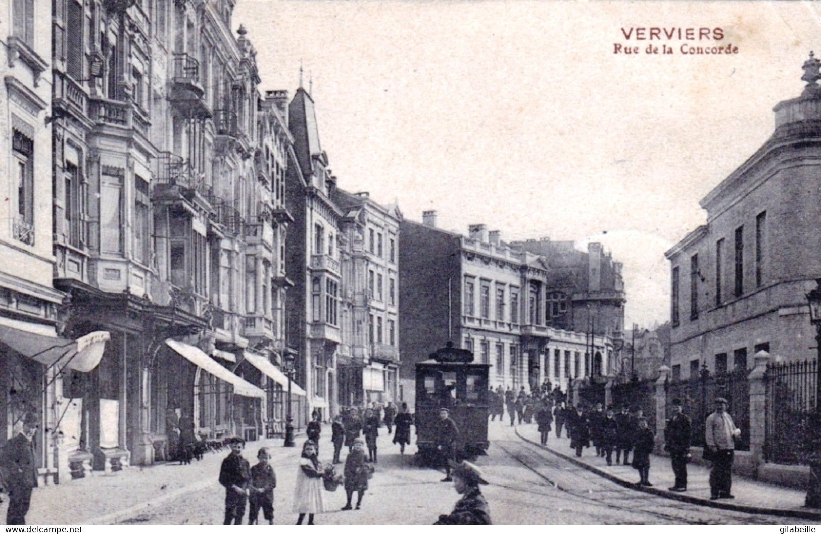 Liege - VERVIERS -  Rue De La Concorde - Tramway - Verviers