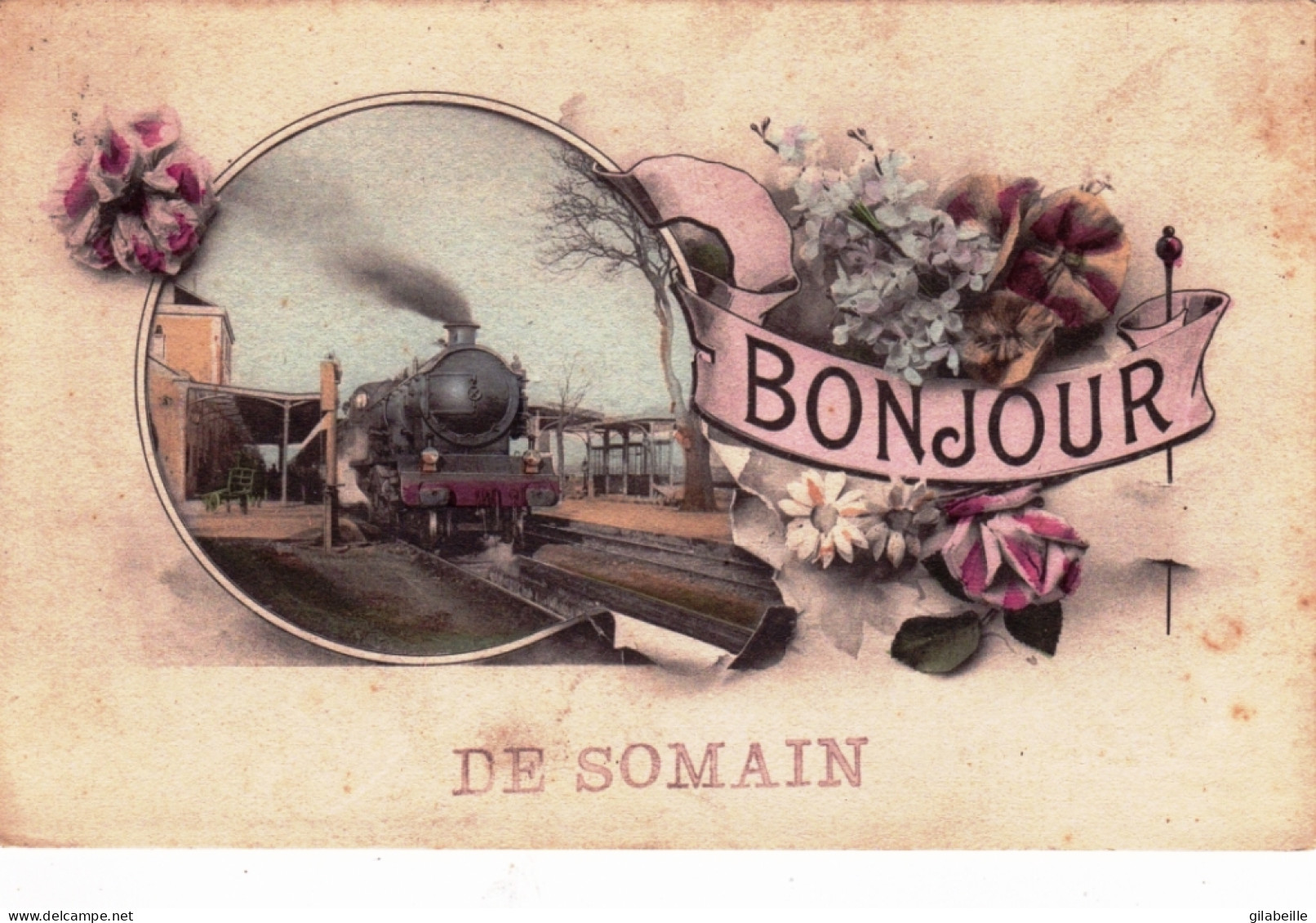 59 - SOMAIN - Bonjour De Somain - Other & Unclassified