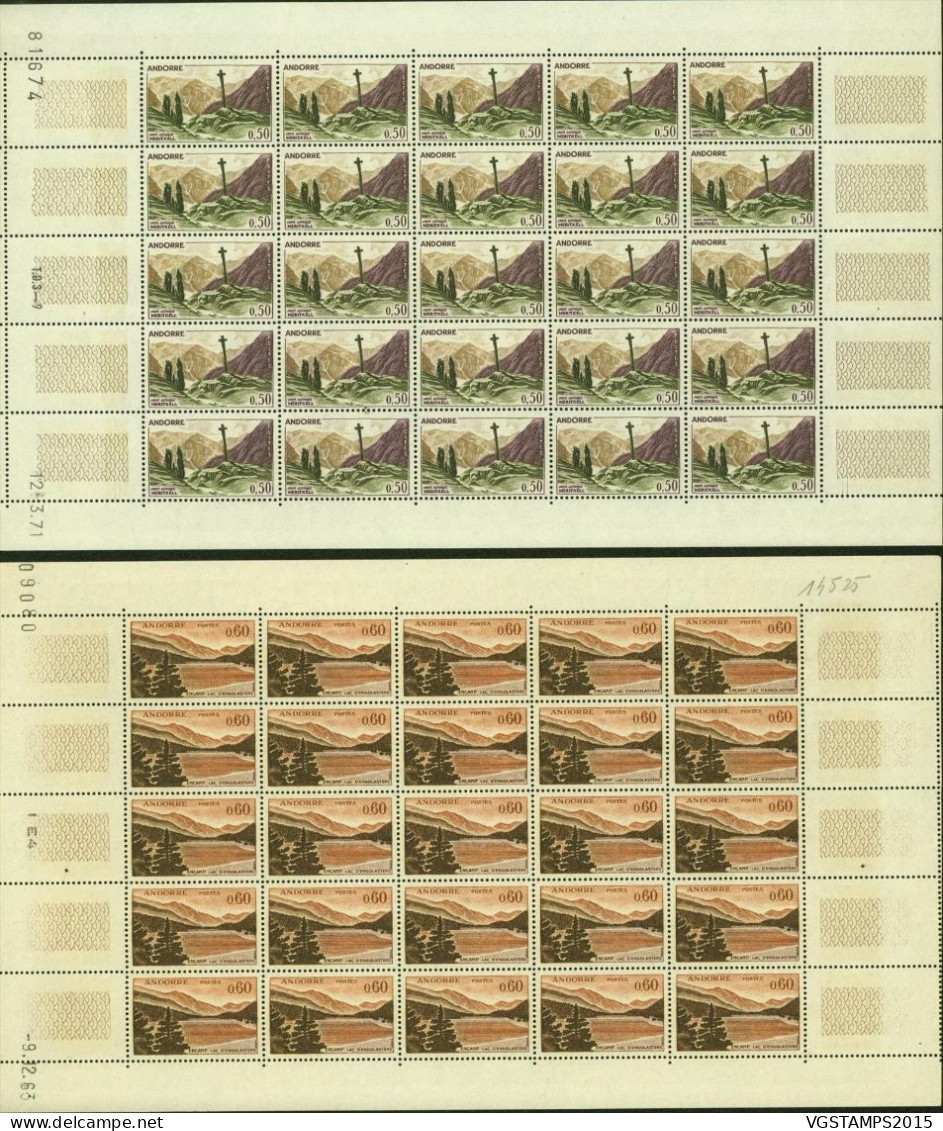 Andorre 1961 - Andorre Française - Timbres Neufs. Yvert Nr.: 158/164. Feuille De 25. RARE EN FEUILLE...... (EB) AR-02366 - Ungebraucht