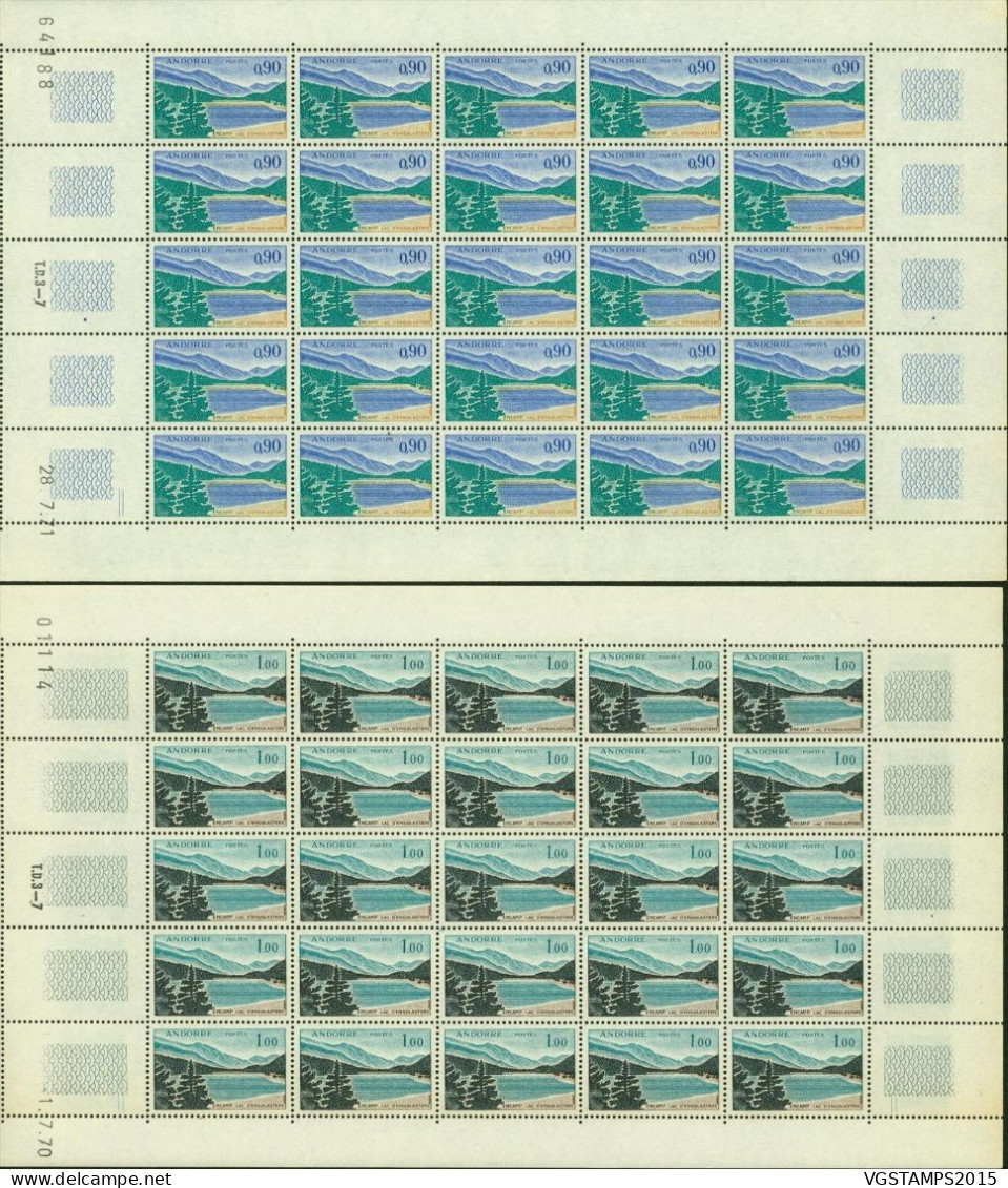 Andorre 1961 - Andorre Française - Timbres Neufs. Yvert Nr.: 158/164. Feuille De 25. RARE EN FEUILLE...... (EB) AR-02366 - Ongebruikt