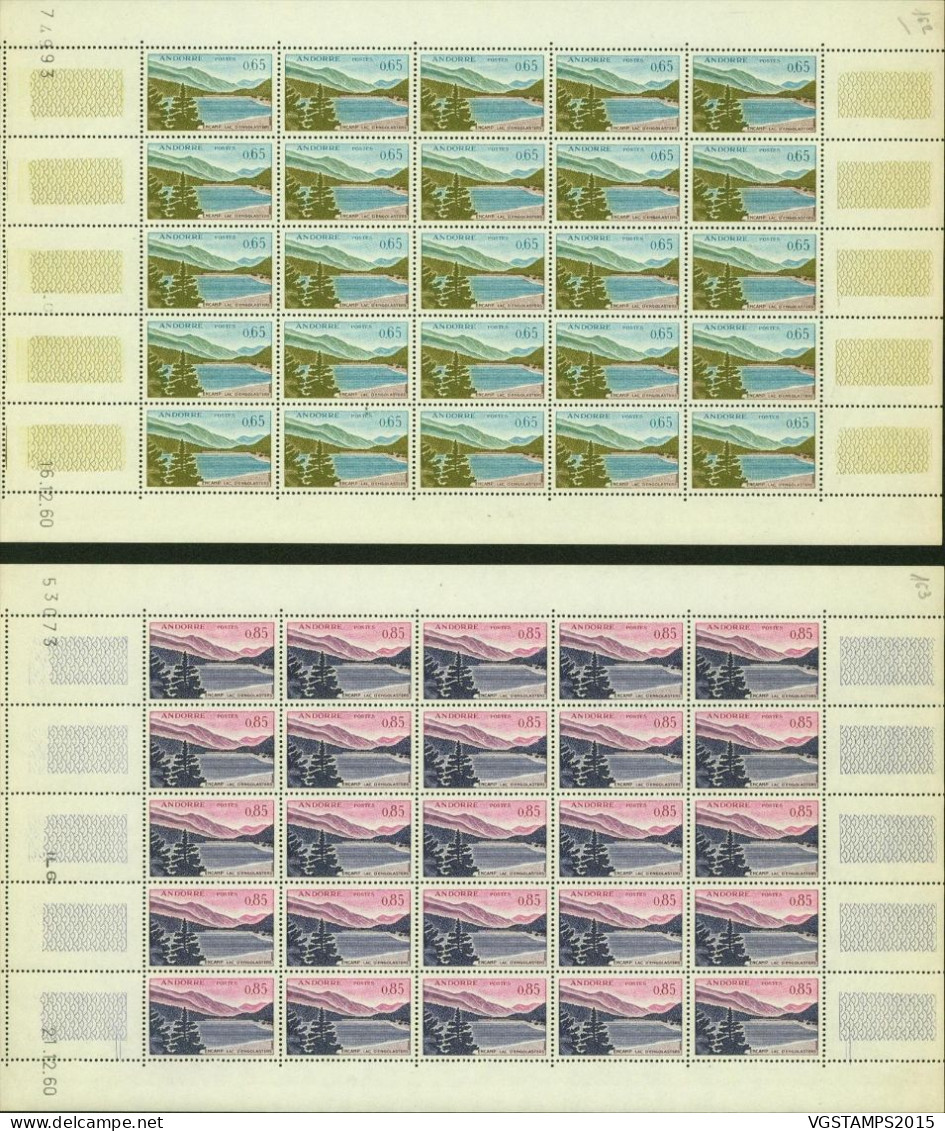 Andorre 1961 - Andorre Française - Timbres Neufs. Yvert Nr.: 158/164. Feuille De 25. RARE EN FEUILLE...... (EB) AR-02366 - Ungebraucht