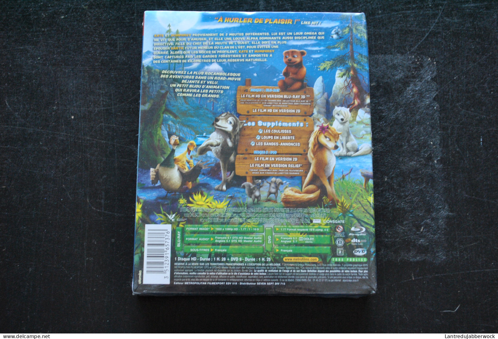 Alpha Et Omega En 3D BLU RAY 3D + DVD NEUF SOUS BLISTER Sealed + Couverture 3D - Cartoons