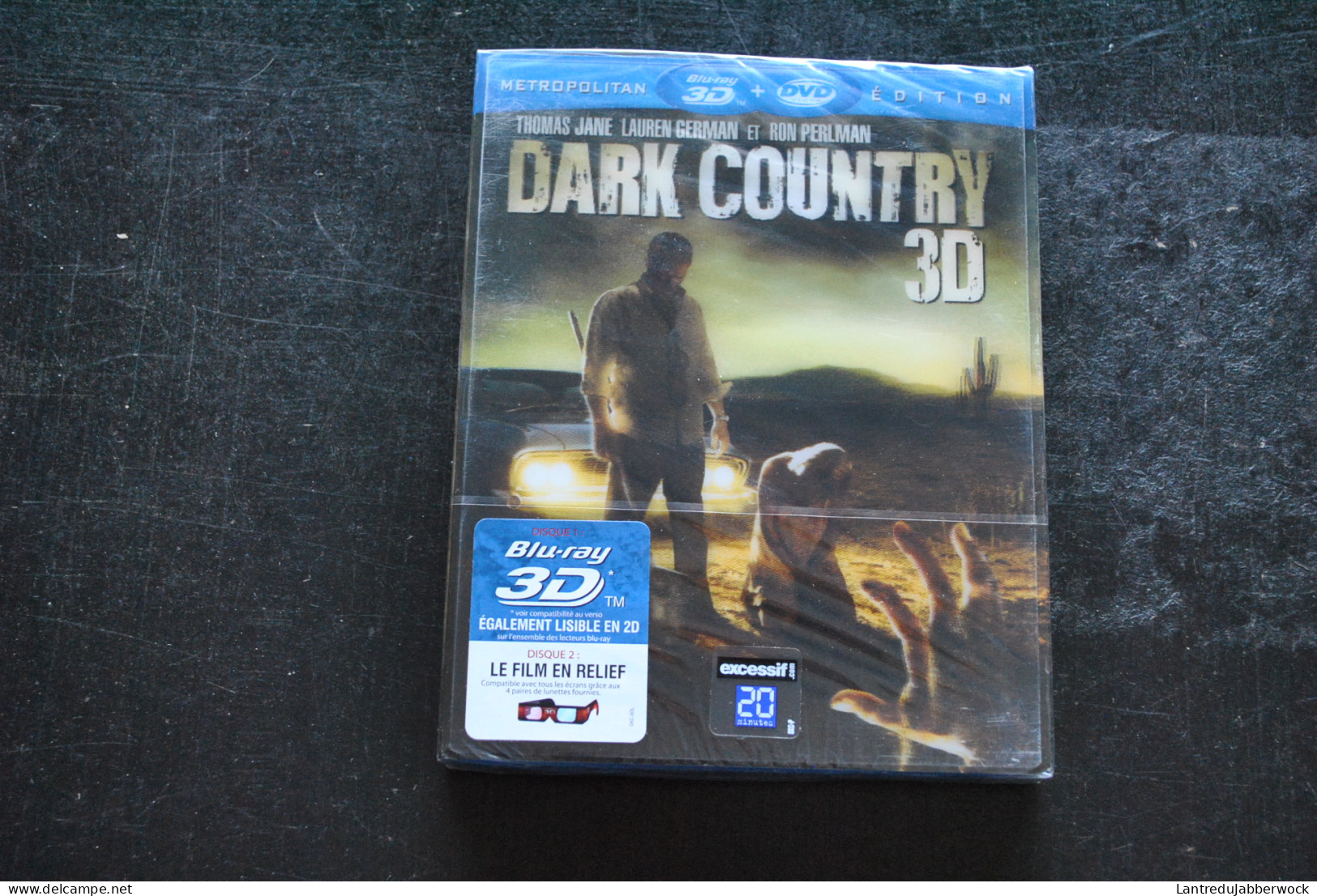 Dark Country En 3D BLU RAY 3D + DVD NEUF SOUS BLISTER Sealed + Couverture Et Lunettes 3D Thomas Jane Lauren German - Horror