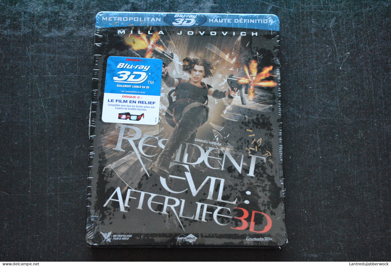 Resident Evil Afterlife 3D Steelbook BLU RAY 3D NEUF SOUS BLISTER Sealed + Lunettes 3D Milla Jovovich - Horreur