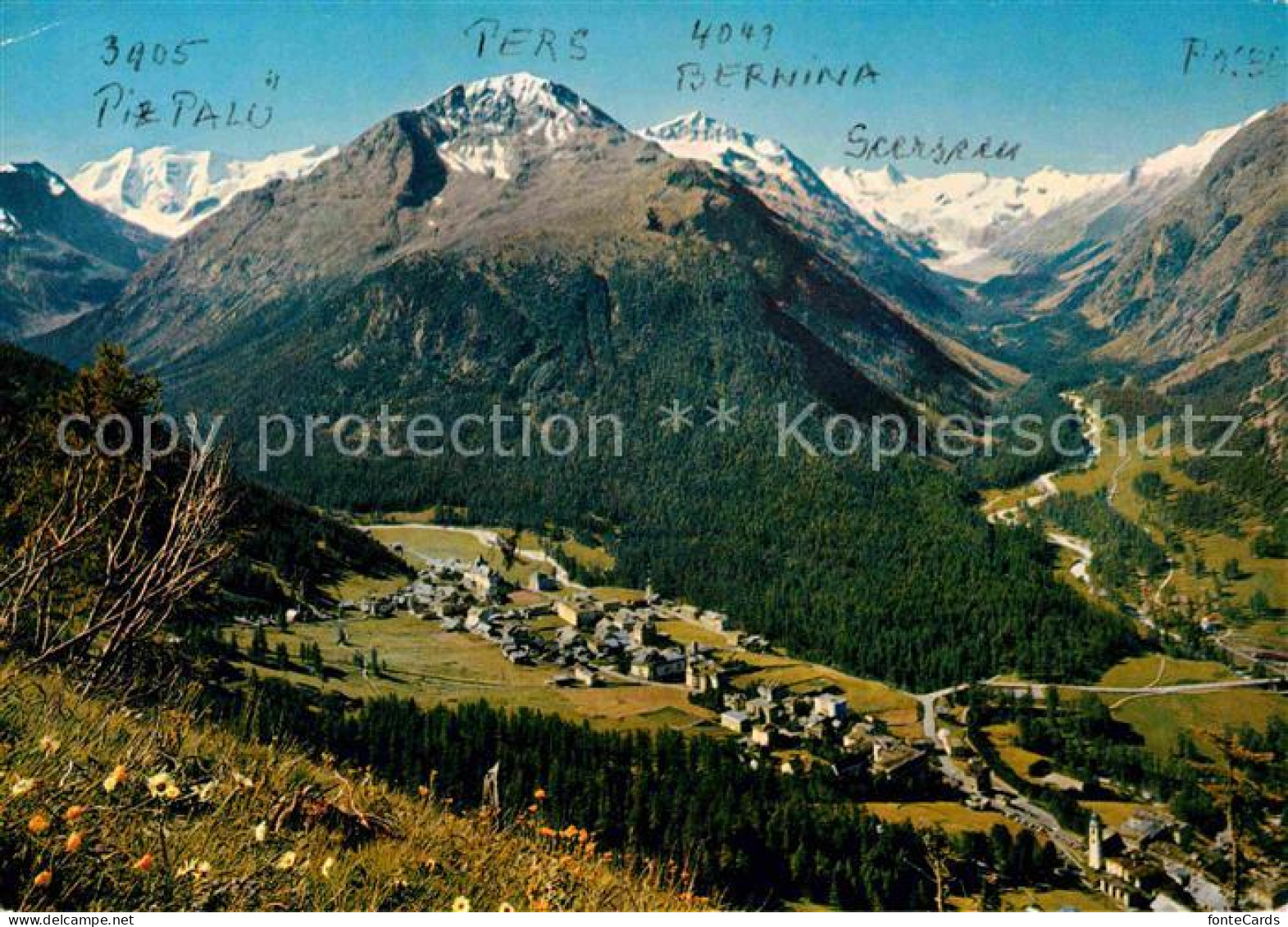 12650614 Pontresina Mit Piz Palue Und Rosegtal Pontresina - Autres & Non Classés