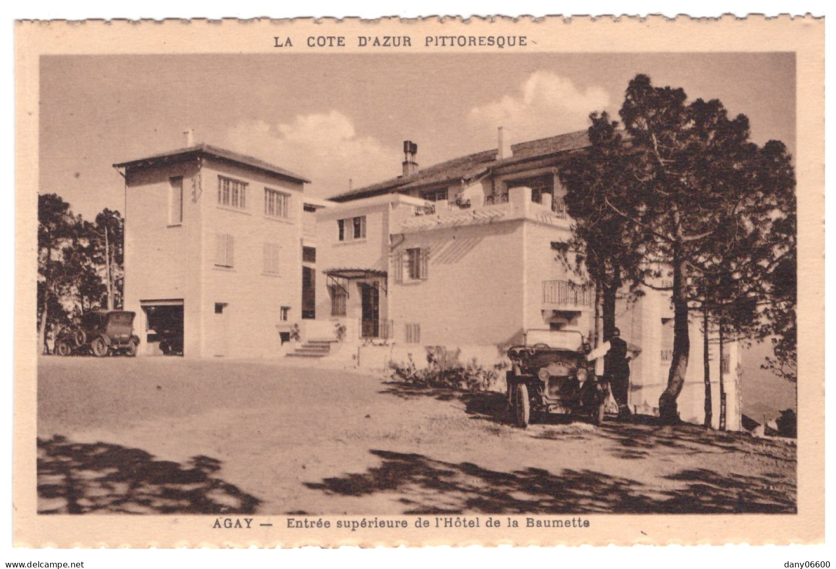 AGAY -Entrée Supérieure De L' Hotel De La BAUMETTE  (carte Animée) - Autres & Non Classés