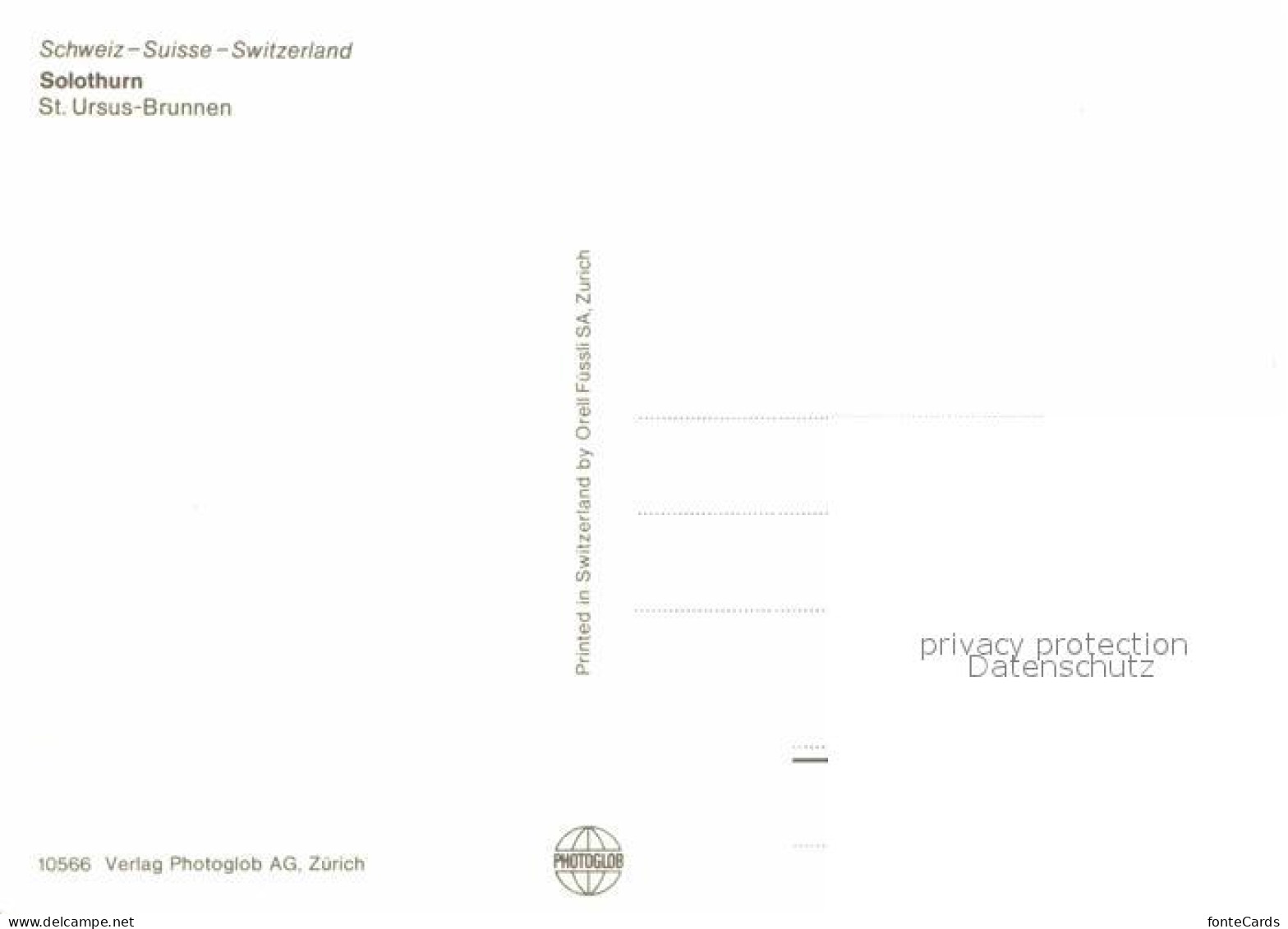 12650568 Solothurn St. Ursus-Brunnen Solothurn - Andere & Zonder Classificatie