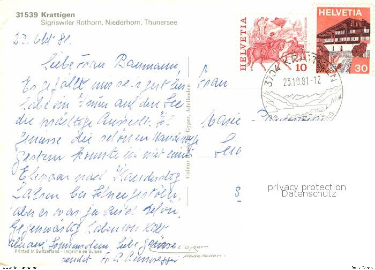 12649243 Krattigen Sigriswiler Rothorn Niederhorn Thunersee Krattigen - Other & Unclassified