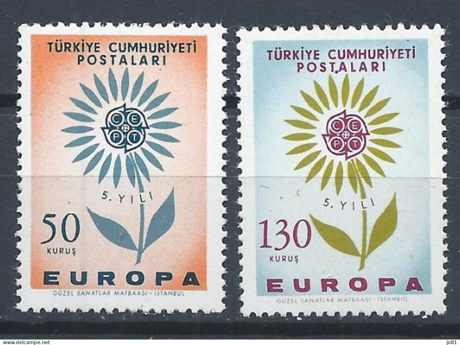 Turquie YT 1697-1698 Neuf Sans Charnière XX MNH Europa 1964 - Nuevos