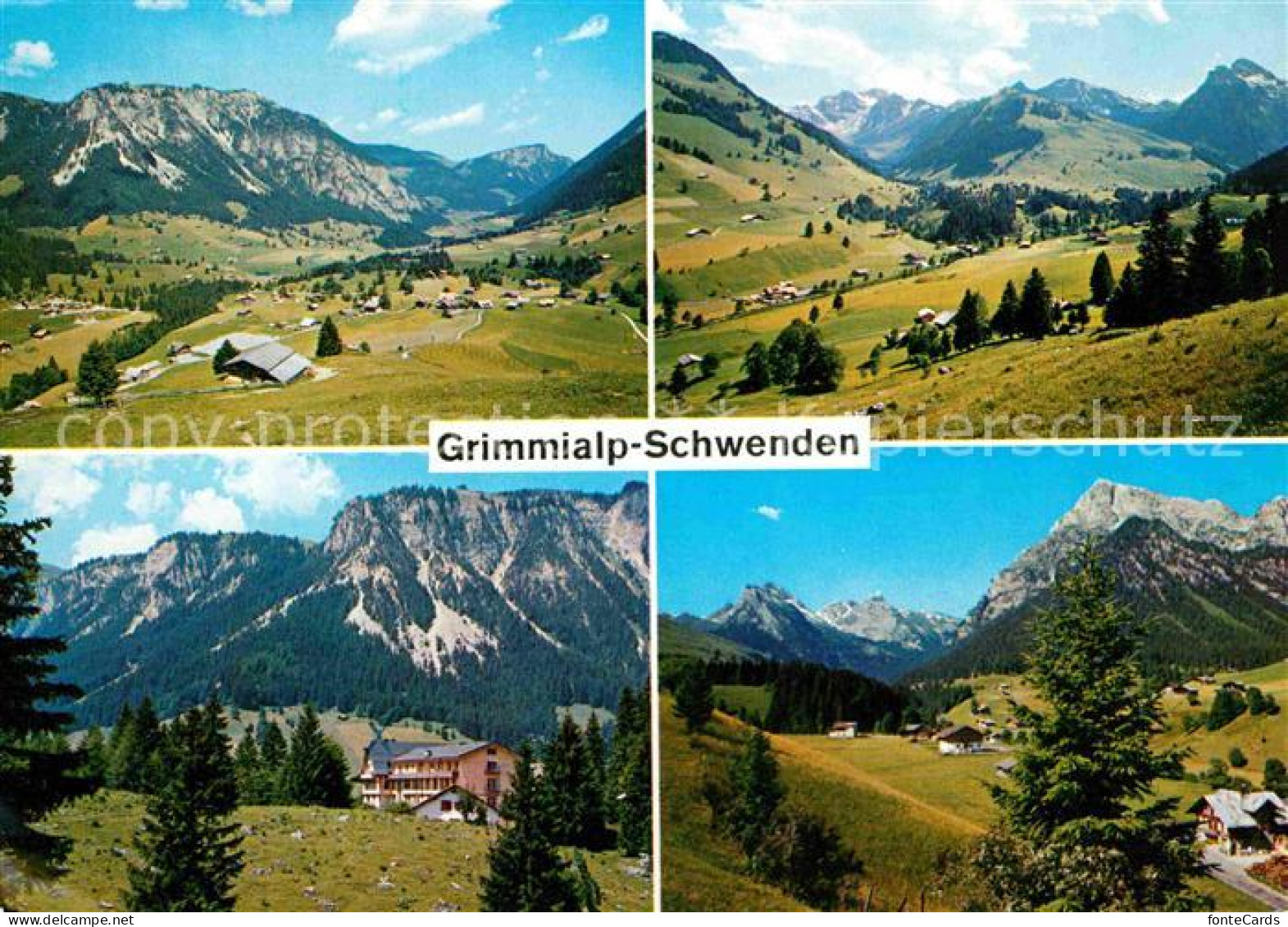 12649223 Schwenden Diemtigtal Grimmialp Maenniggrat Kurheim Panorama Berner Alpe - Other & Unclassified