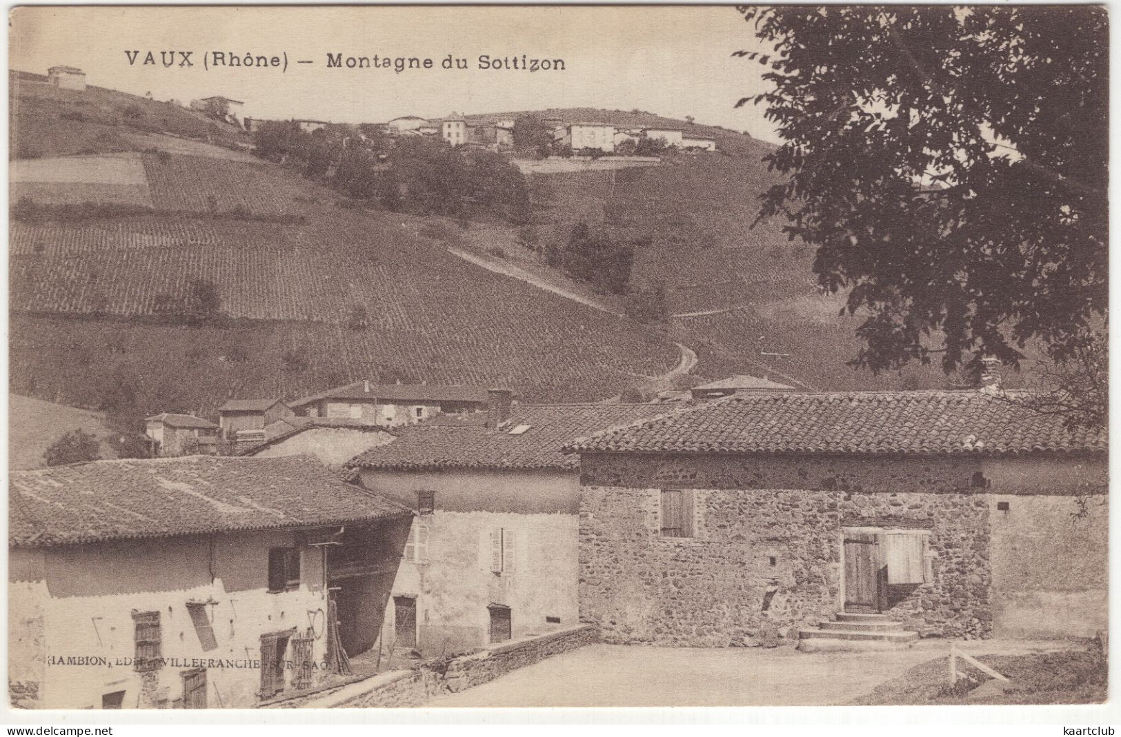 Vaux (Rhone) - Montagne Du Sottizon - (France)  - Hambion, Edit. Villefranche-sur-Saone - Vaux-en-Velin