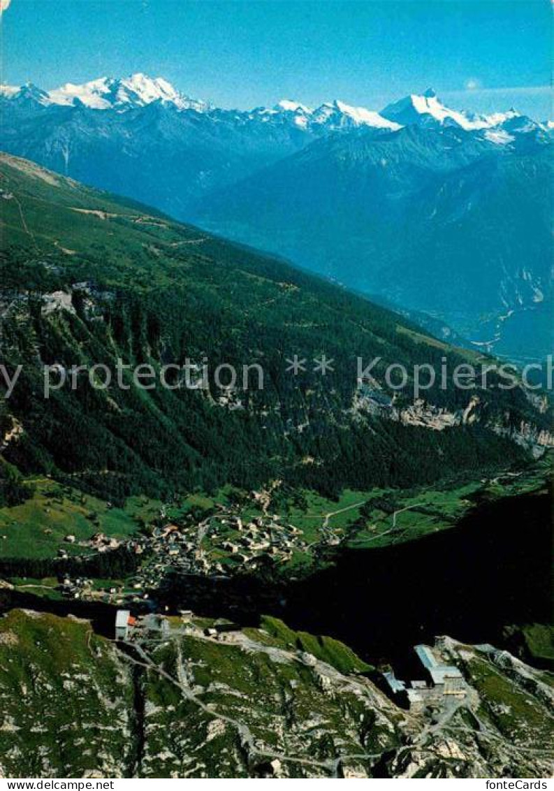 12649113 Gemmipass Wallis Blick Auf Leukerbad Torrentalp Dom Monte Rosa Weisshor - Sonstige & Ohne Zuordnung