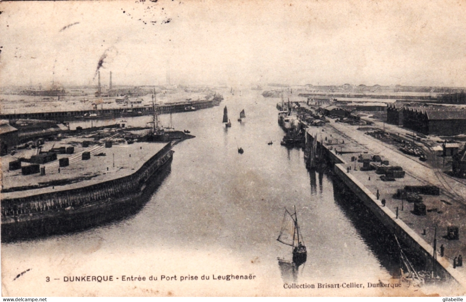 59 - DUNKERQUE -  Entrée Du Port Prise Du Leughenaer - Dunkerque