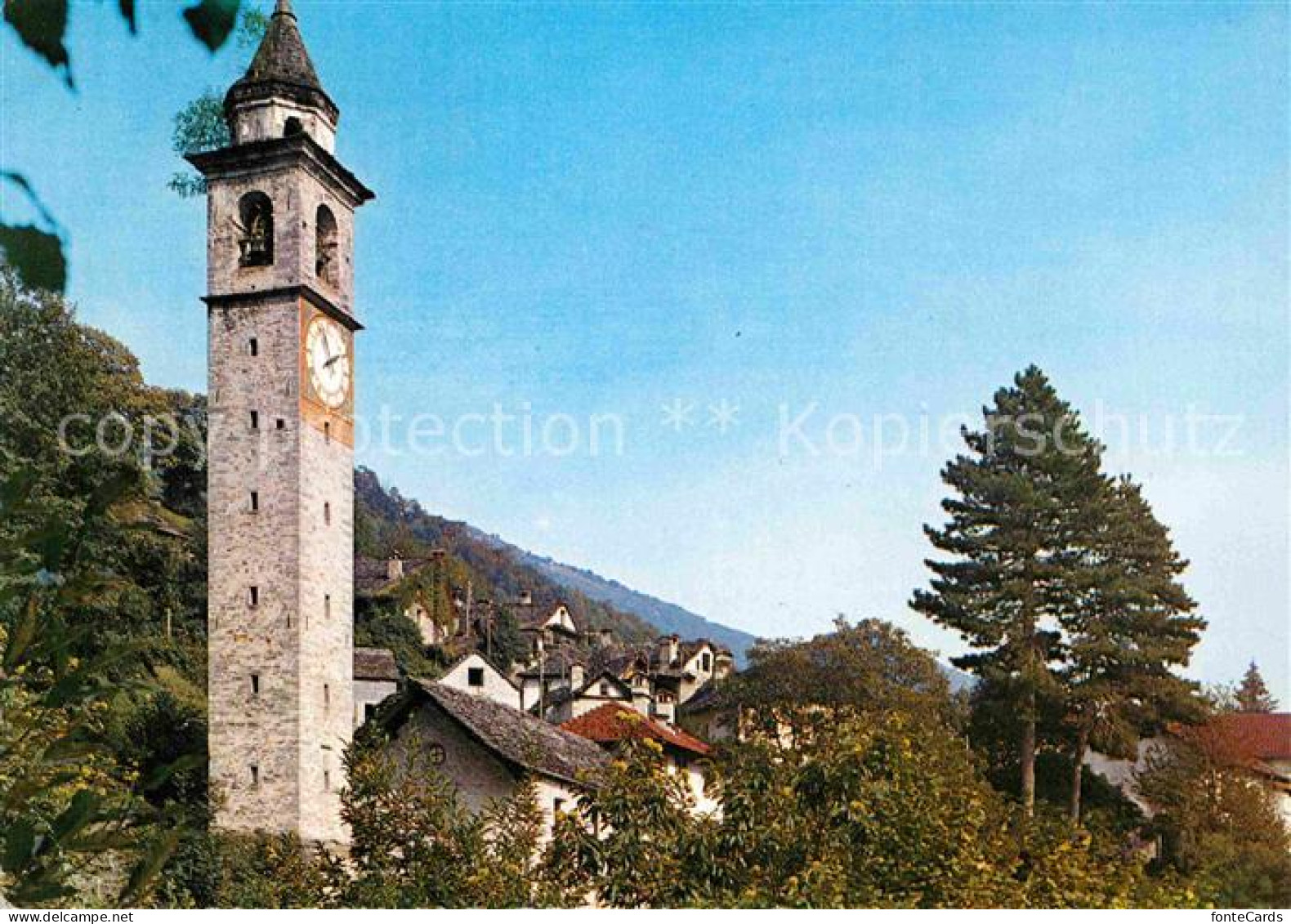12649020 Berzona Teilansicht Turm Berzona - Otros & Sin Clasificación