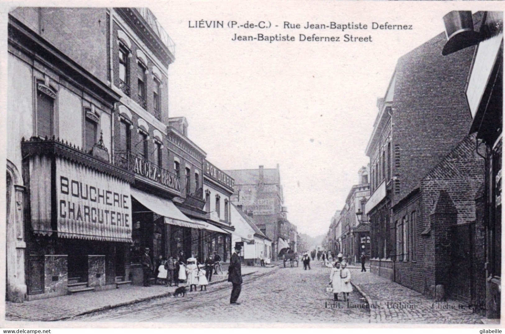 62 - Pas De Calais - LIEVIN - Rue Jean Baptiste Defernez - Boucherie / Charcuterie - Lievin