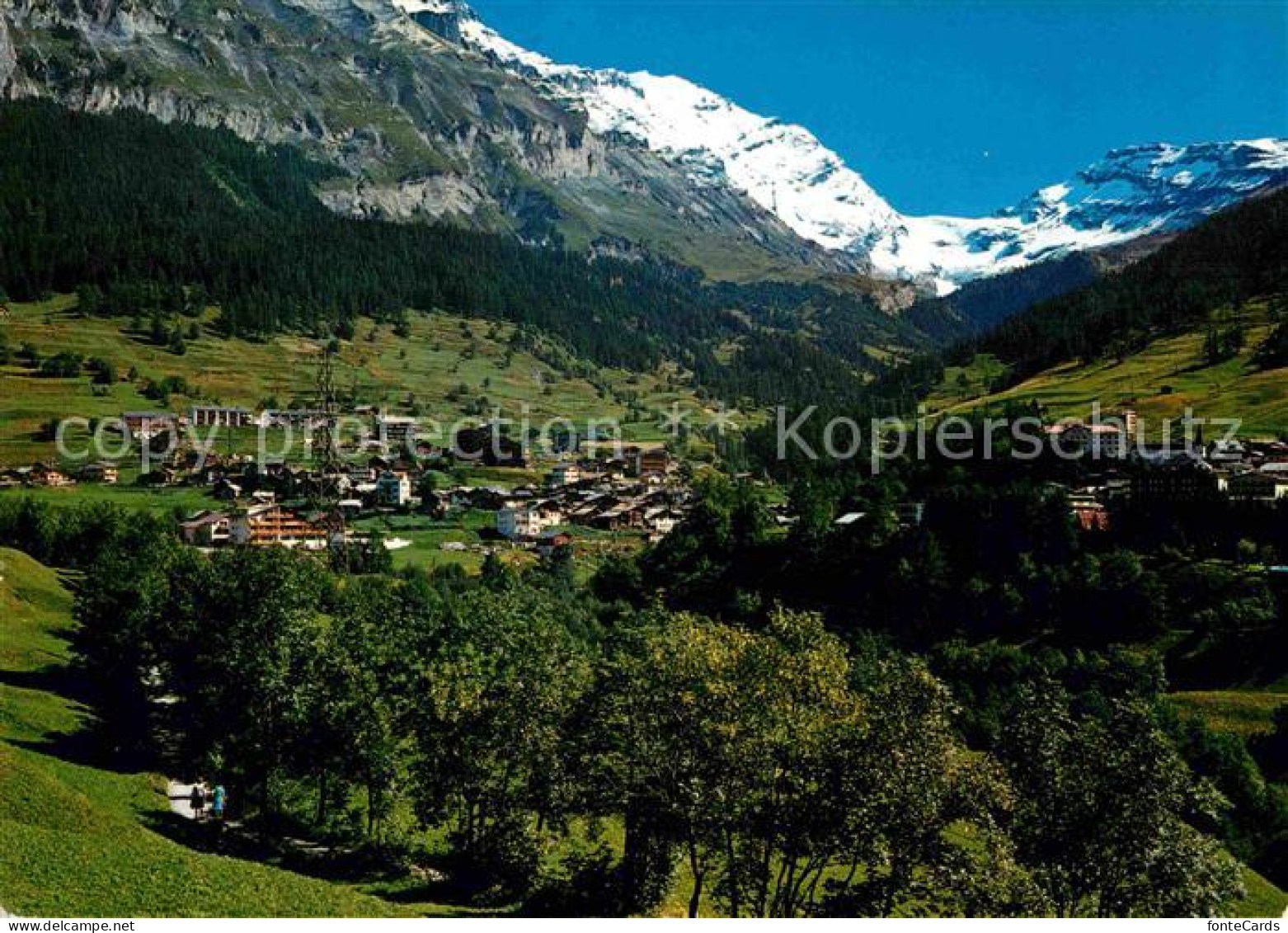 12649018 Leukerbad Mit Roemerweg Balmhorn Und Gitzifurgge Loeche-les-Bains - Autres & Non Classés