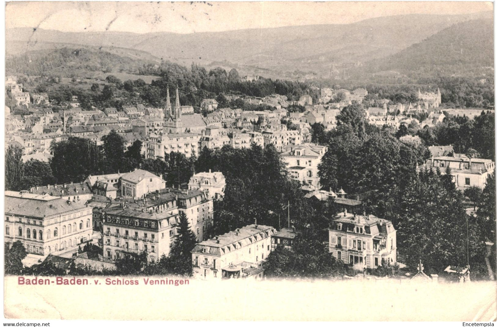 CPA Carte Postale Germany  Baden-Baden Schloss Venningen 1908 VM80137 - Baden-Baden