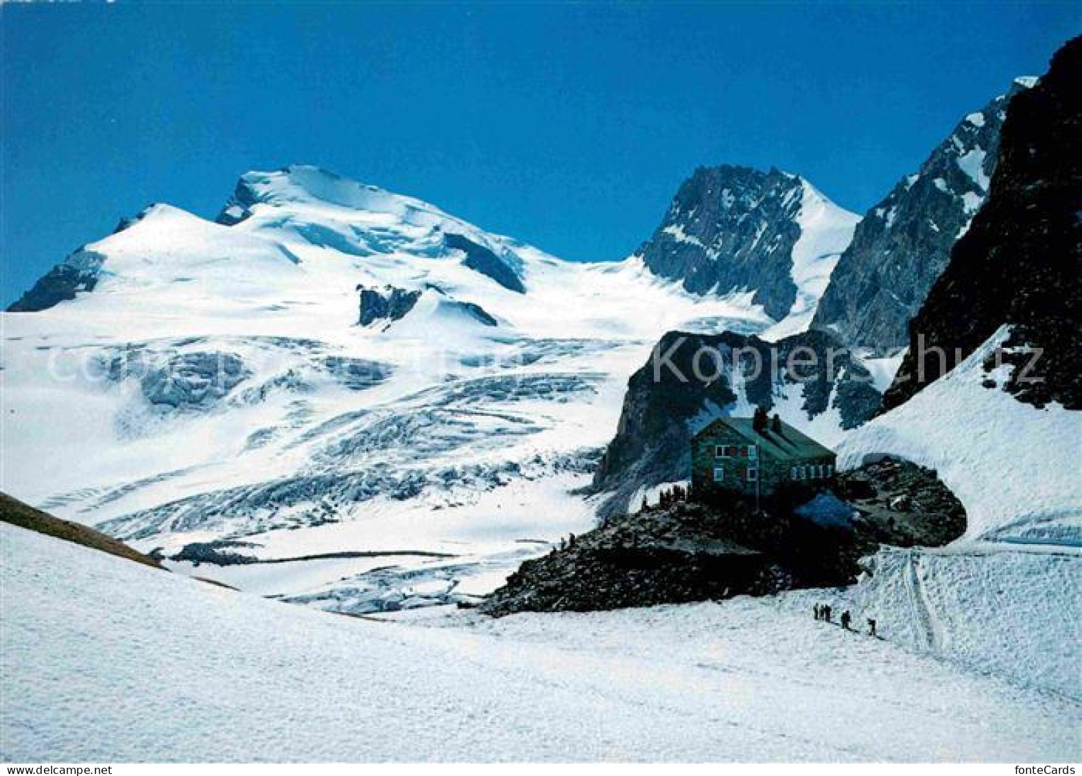 12647840 Britanniahuette Berghaus Mit Strahlhorn Adlerpass Rimpfischhorn Gebirgs - Andere & Zonder Classificatie