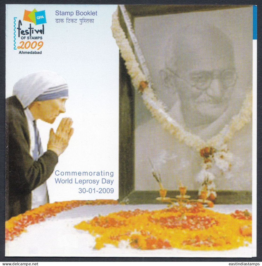 Inde India 2009 Mint Stamp Booklet Stamp Festival, Mother Teresa, Social Reformer, Leprosy Day, Christian Missionary - Other & Unclassified