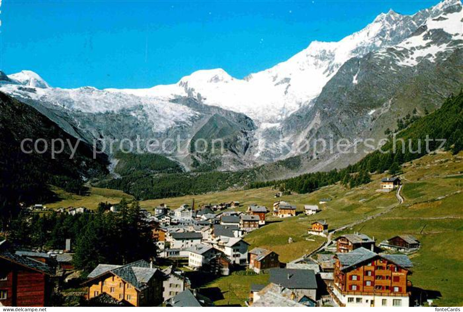 12647758 Saas-Fee Gegen Feegletscher Walliser Alpen Saas Fee - Andere & Zonder Classificatie