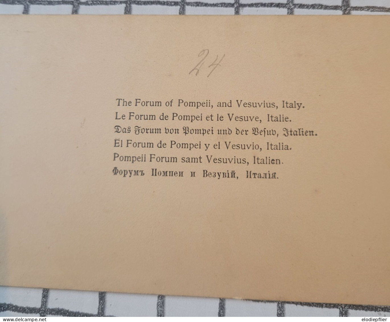 Le Forum De Pompei Et Le Vesuve, Italie. Underwood Stéréo - Visores Estereoscópicos