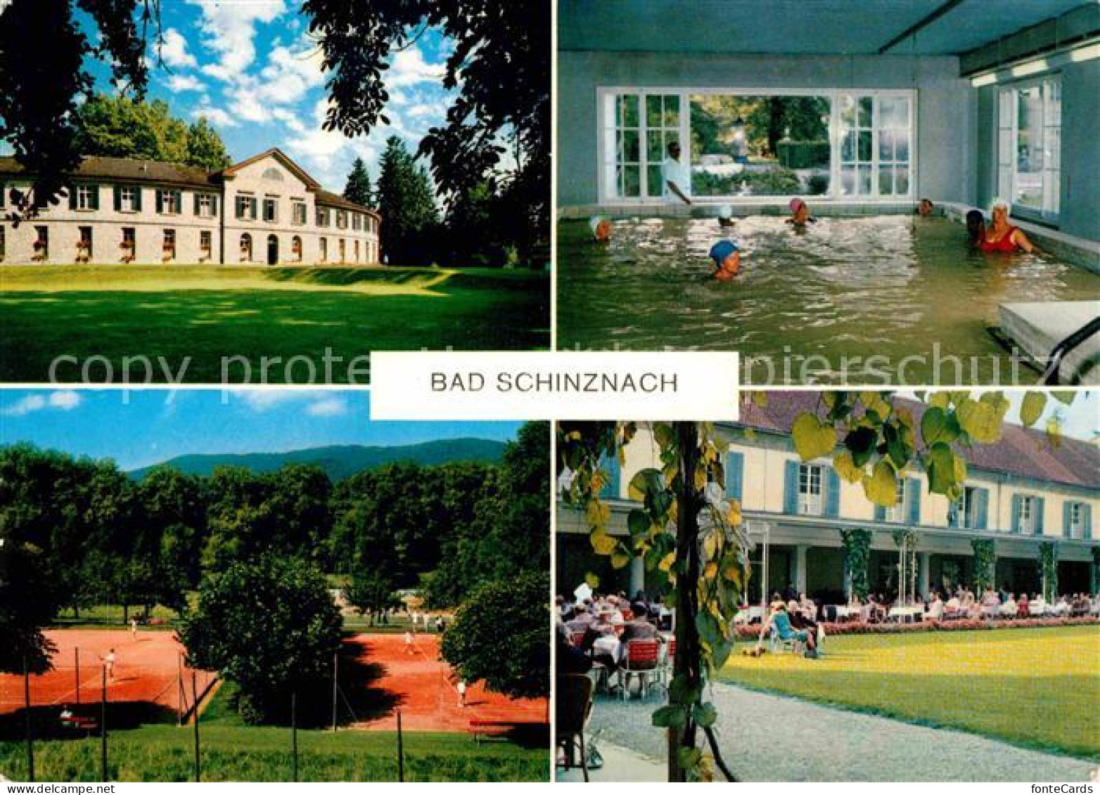 12647713 Bad Schinznach Parkhotel Kurhaus Hallenbad Tennis Restaurant Terrasse S - Other & Unclassified