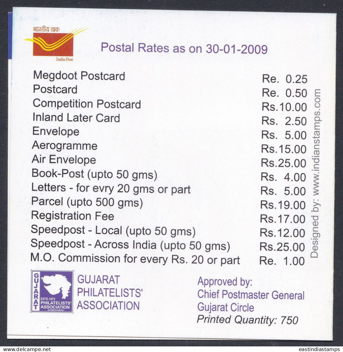 Inde India 2009 Mint Stamp Booklet Stamp Festival, Mahatma Gandhi, Indian Independence Leader - Autres & Non Classés